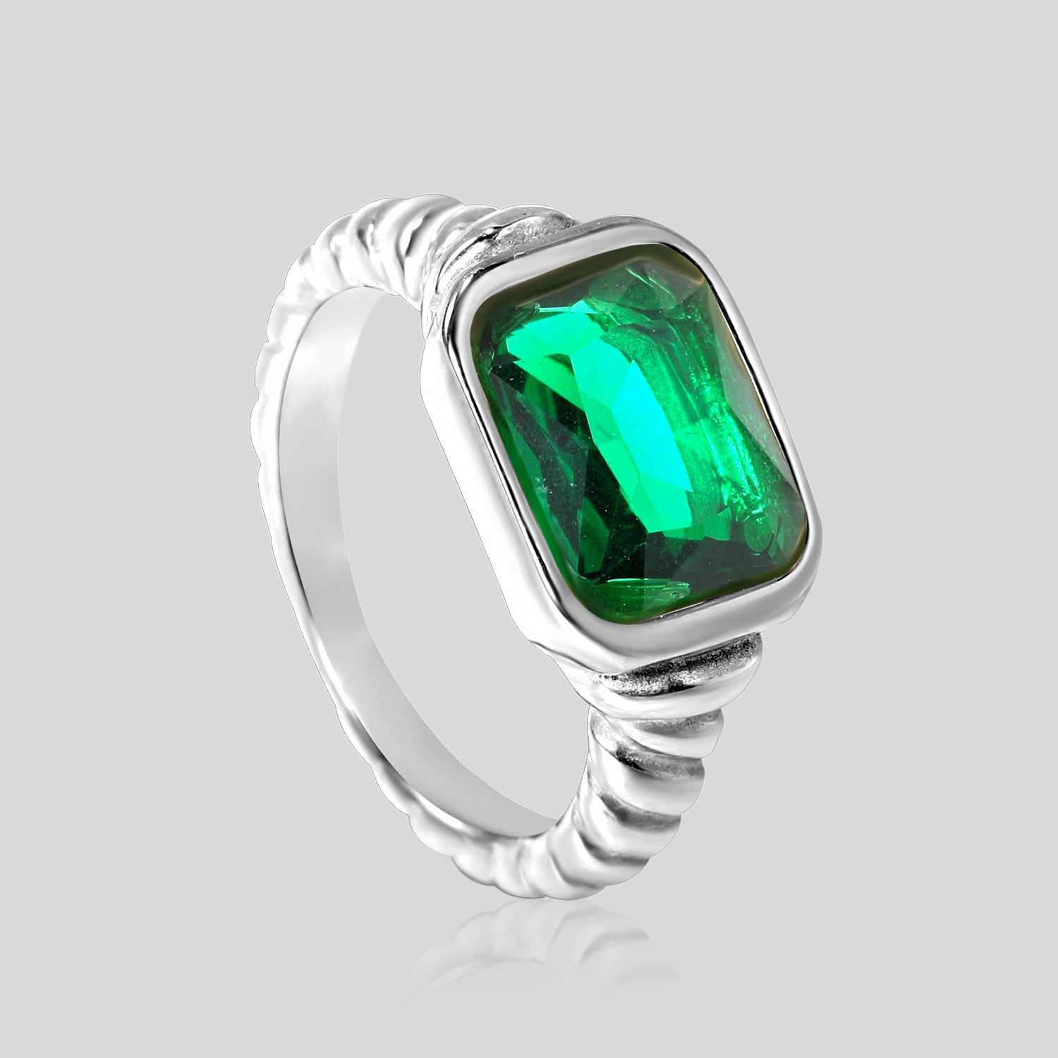 Jade Ring (White Gold)