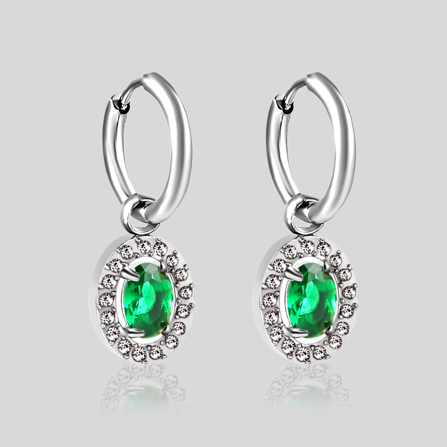 Ivy Halo Earring (White Gold)