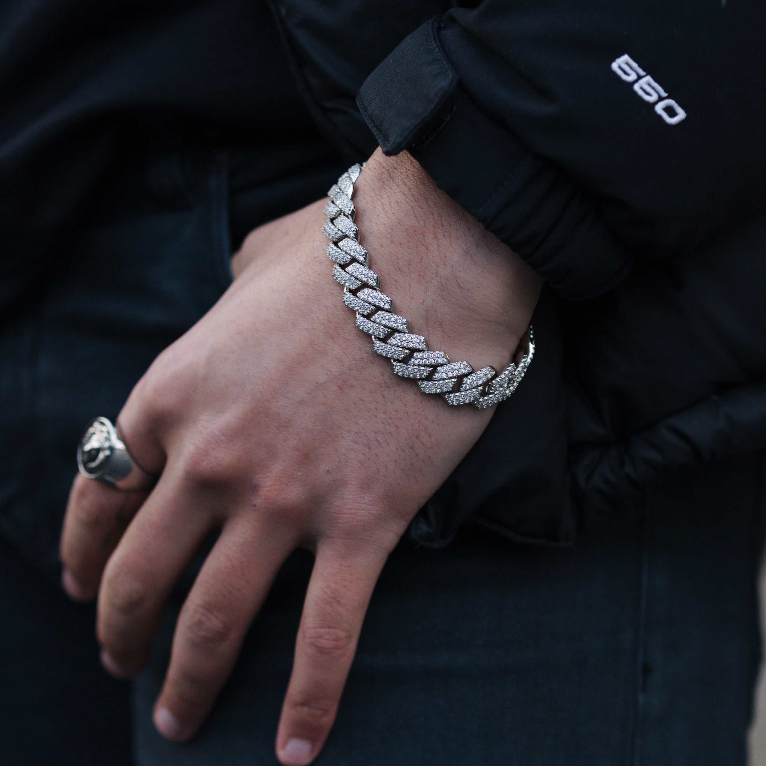 Prong Link Set (White Gold) 13mm