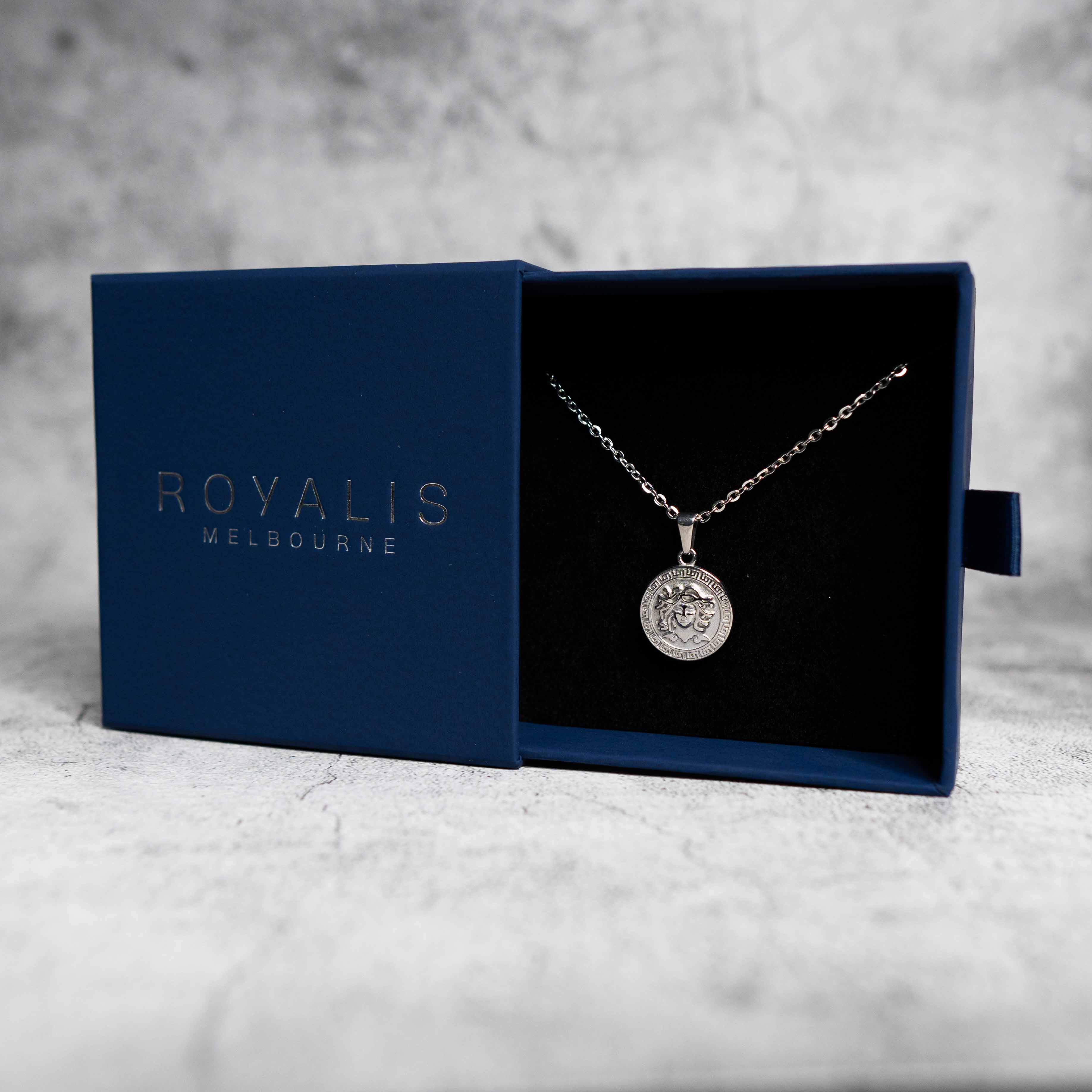 Medusa Pendant (White Gold)