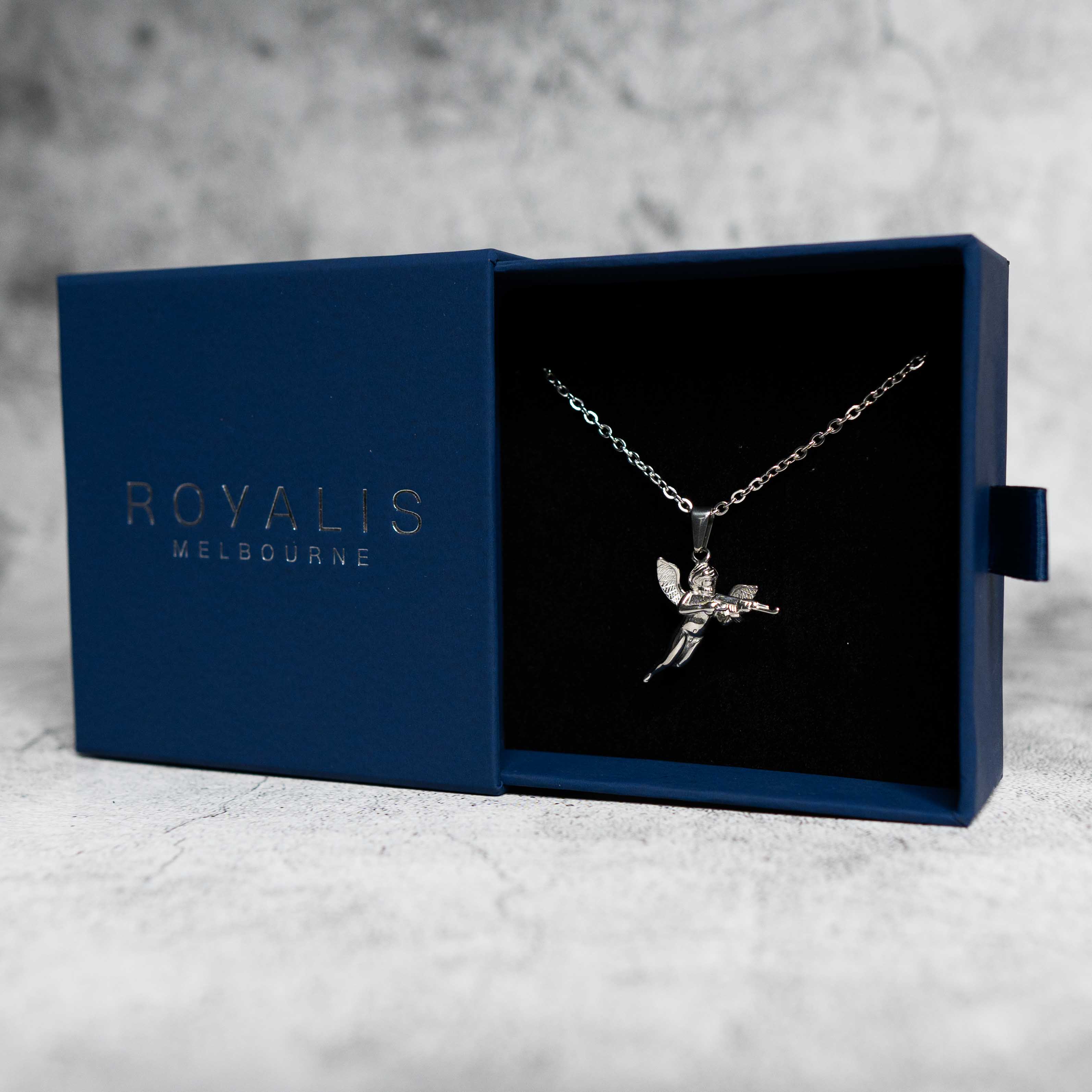 Cupid Pendant (White Gold)