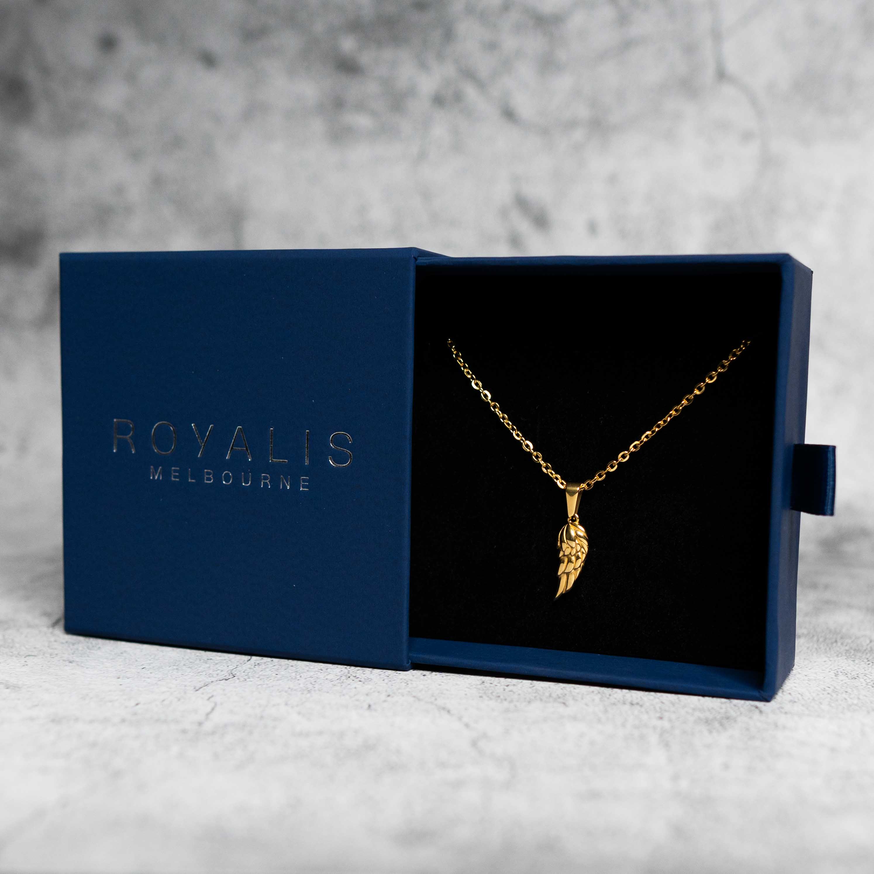 Feather Pendant (Gold)