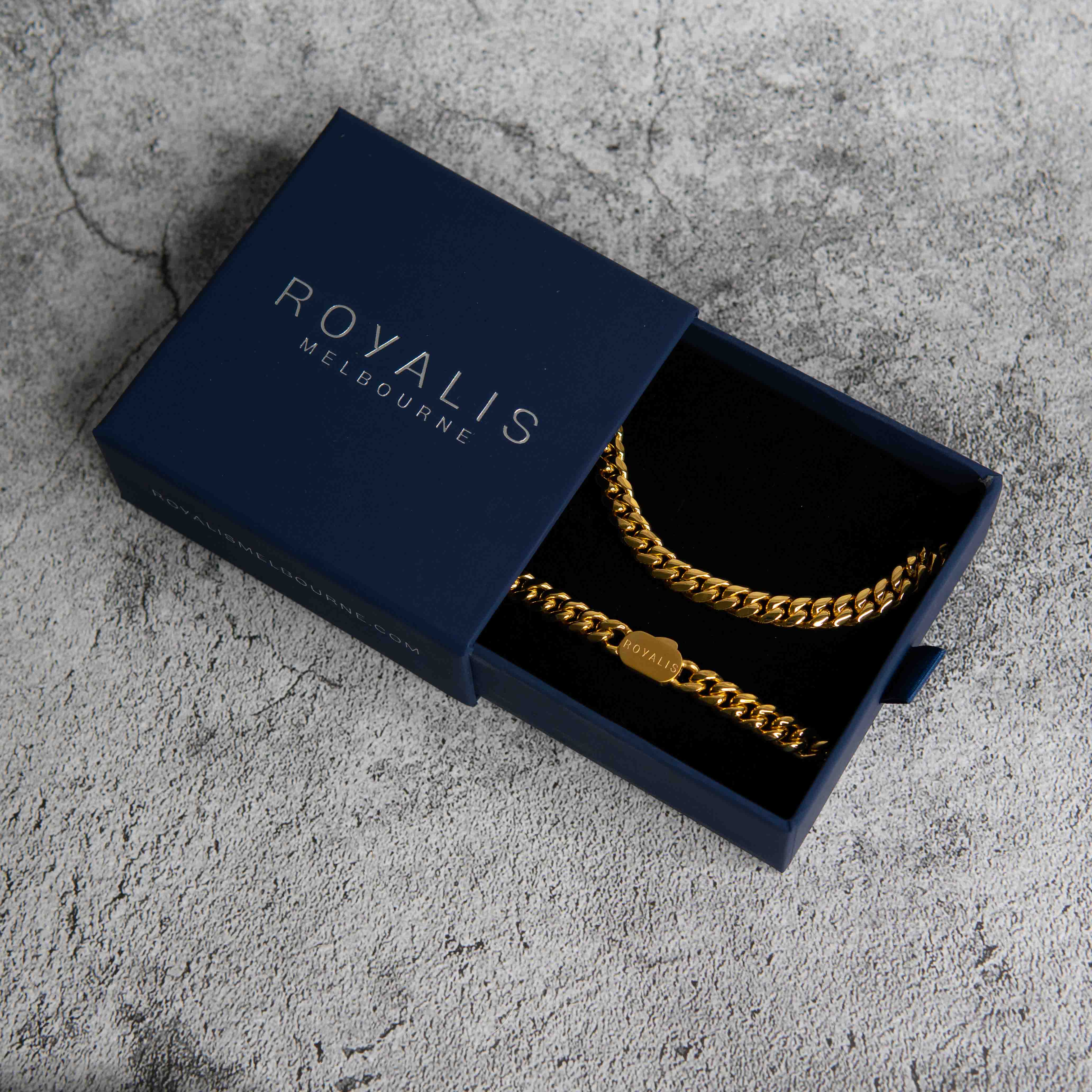 Cuban Chain (Gold) 8mm Set