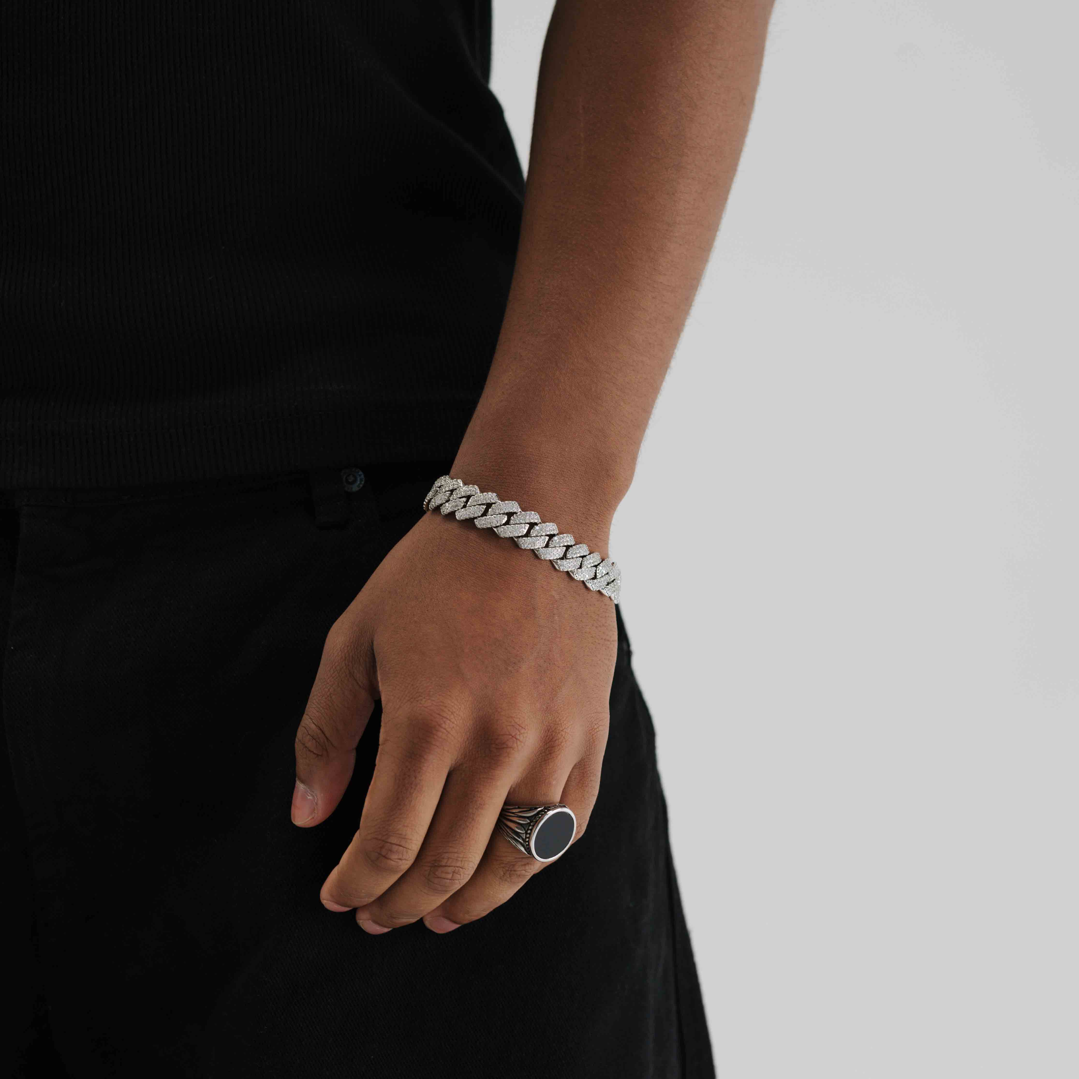 Prong Link Set (White Gold) 13mm