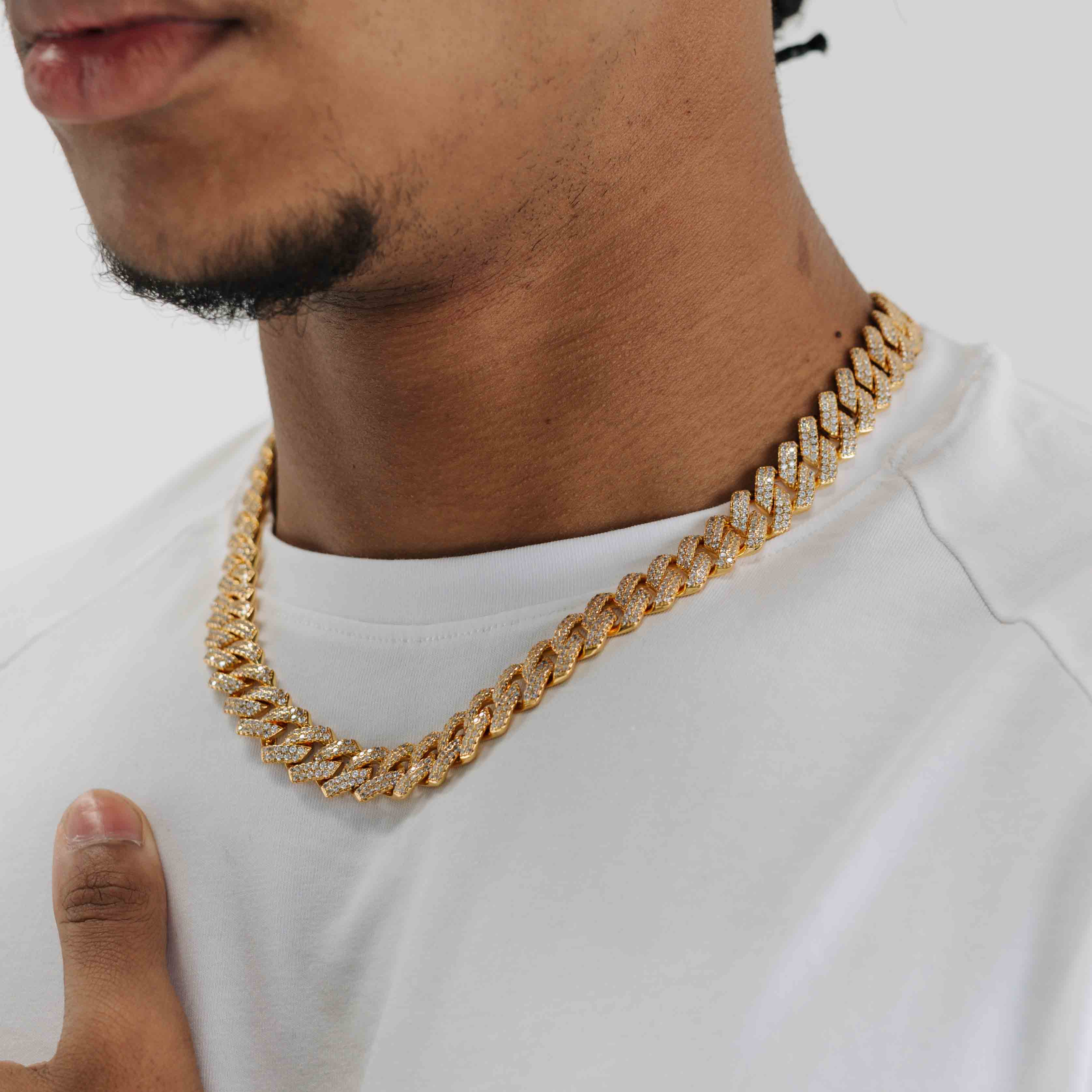 Prong Link Chain (Gold) 13mm