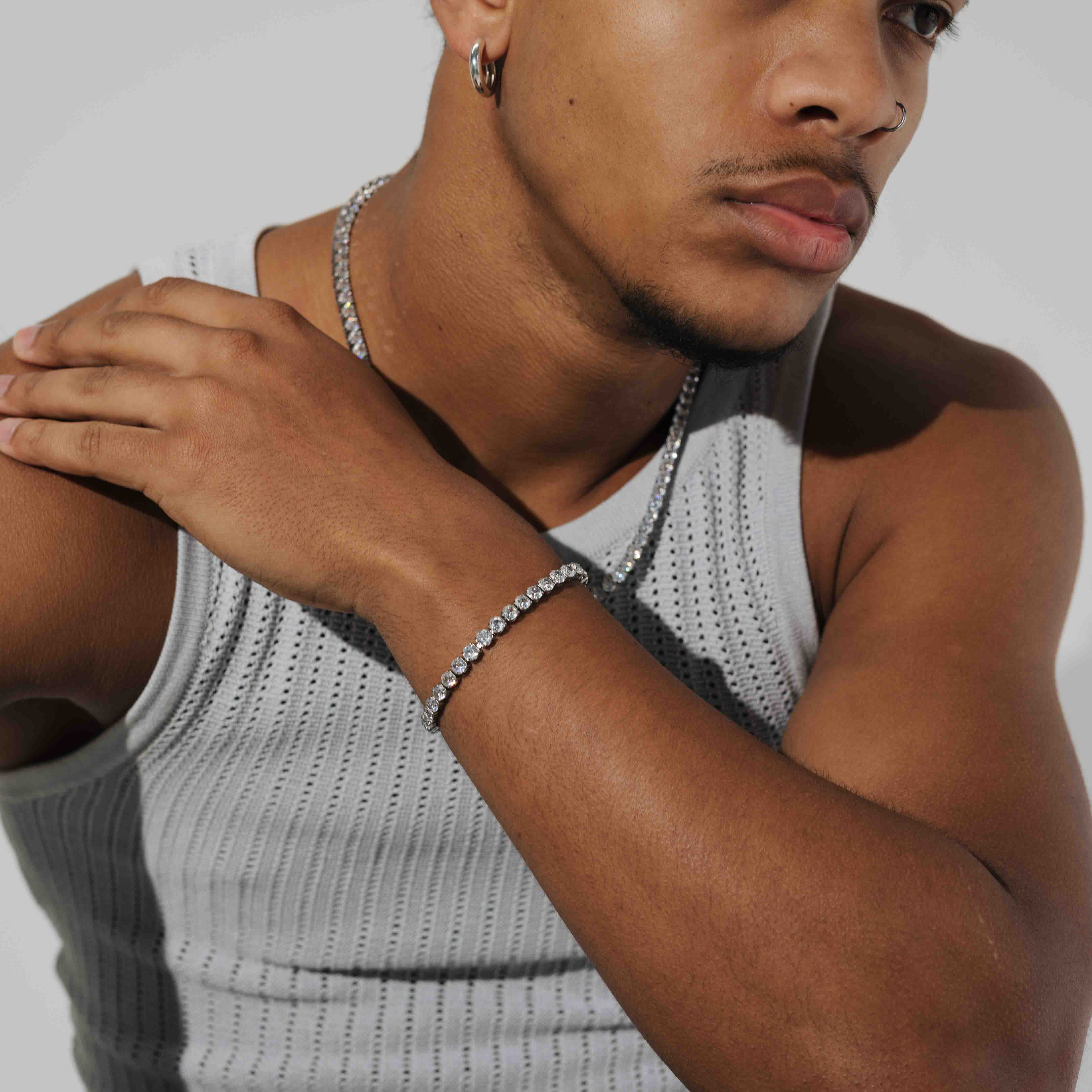 Tennis Set (White Gold) 5mm Set