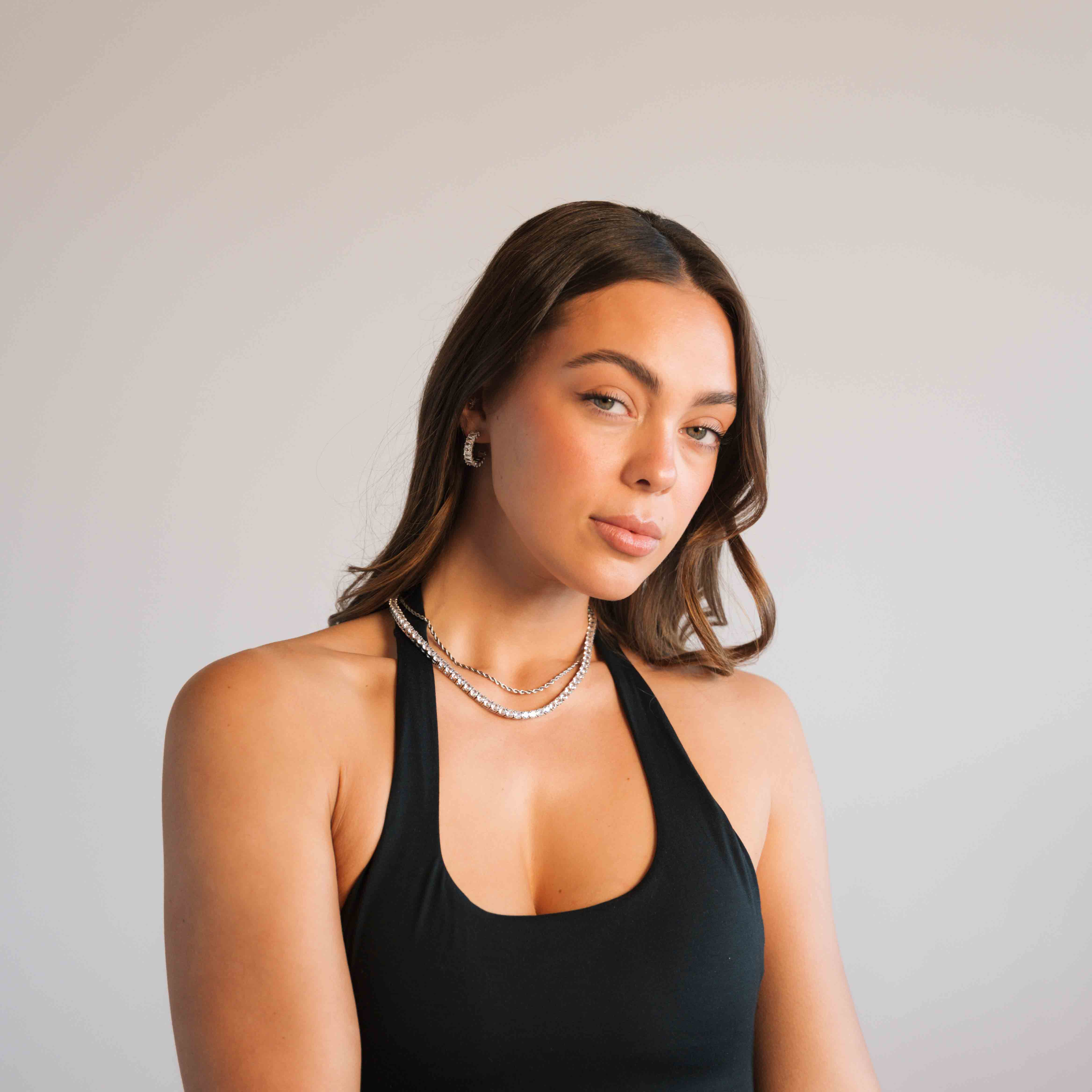 Glint earrings (White Gold)