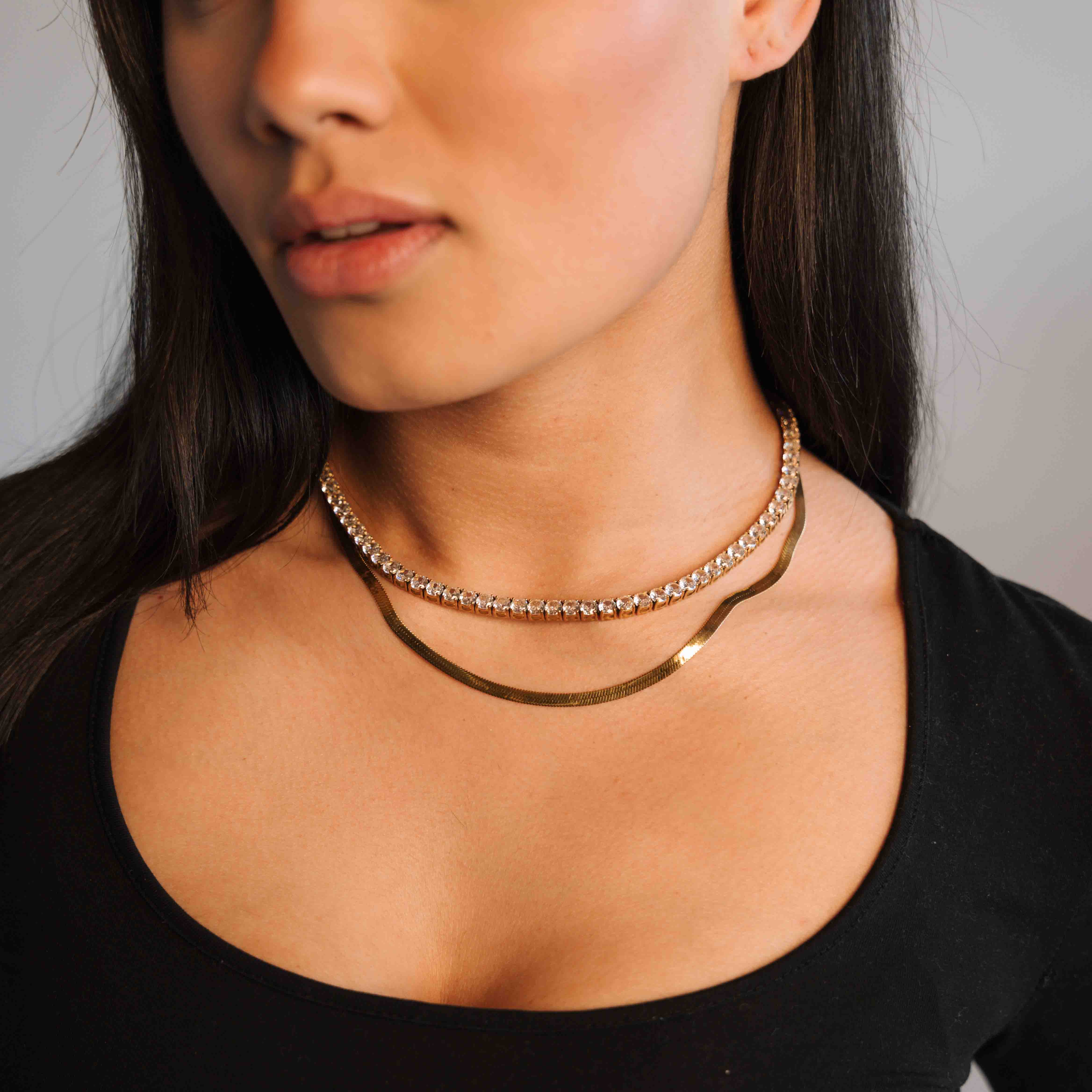 Herringbone Chain (Gold)