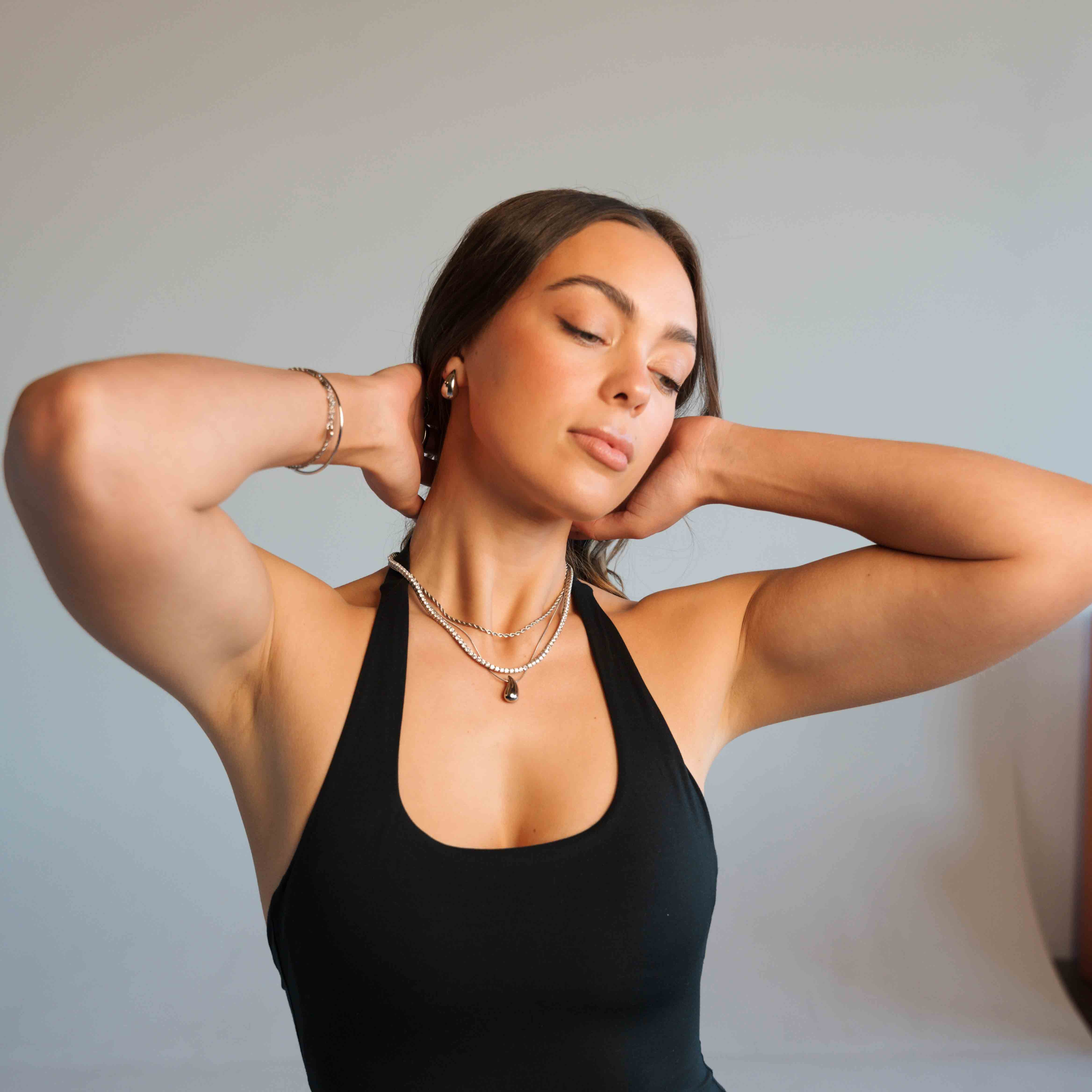 Women's Tennis Chain 3mm (White Gold)