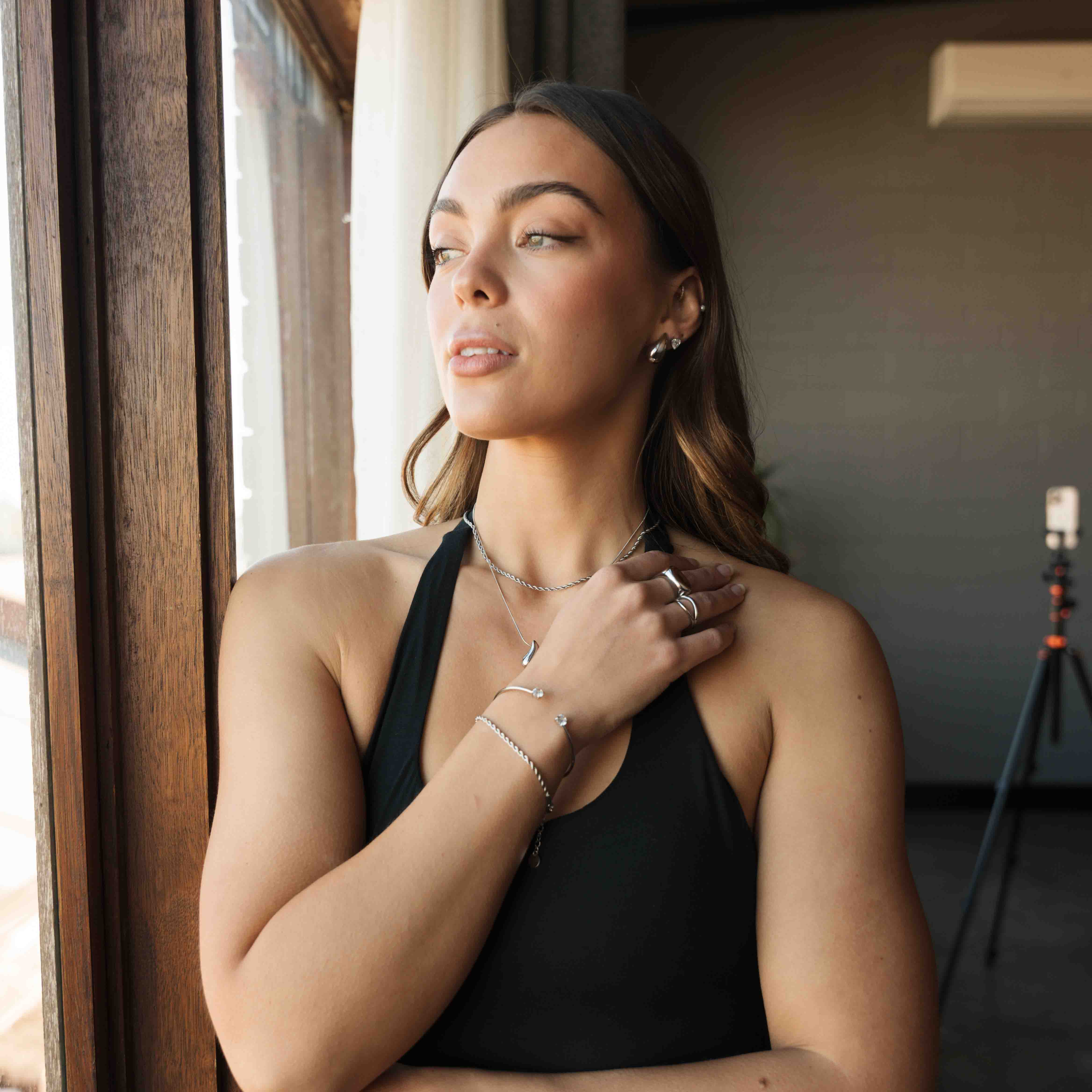 Women's Rope Bracelet (White Gold)