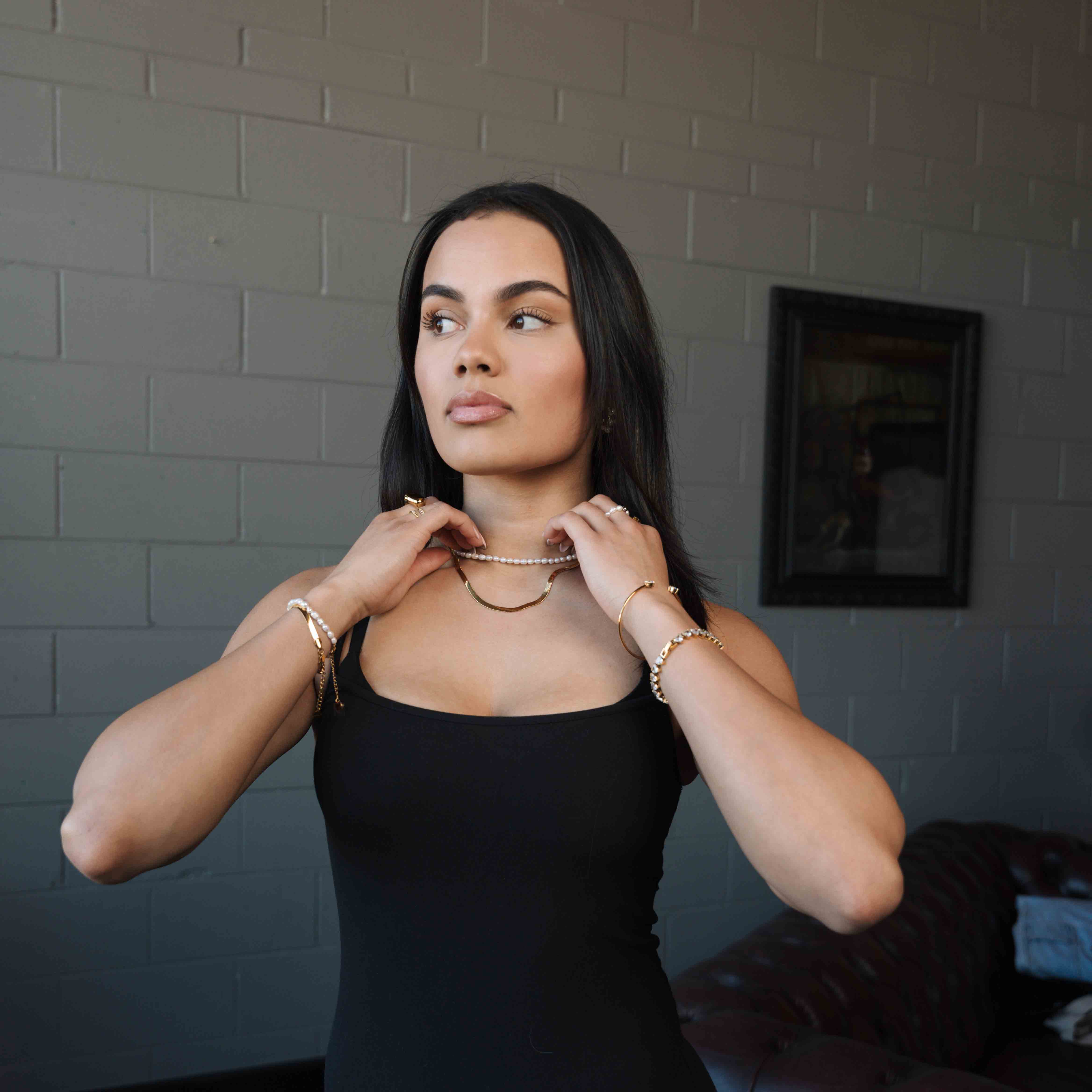 Herringbone Chain (Gold)