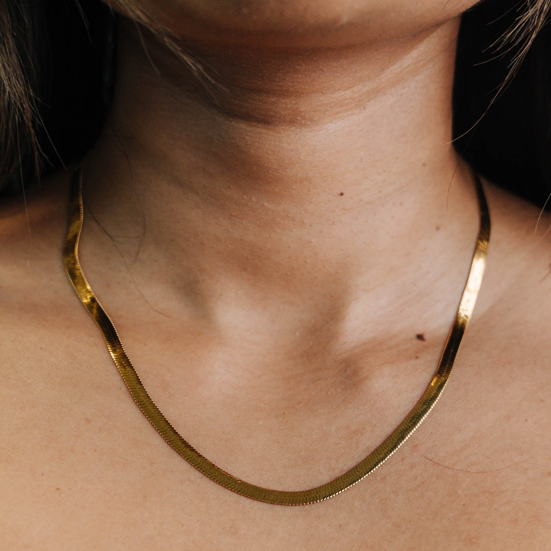Herringbone Chain (Gold)
