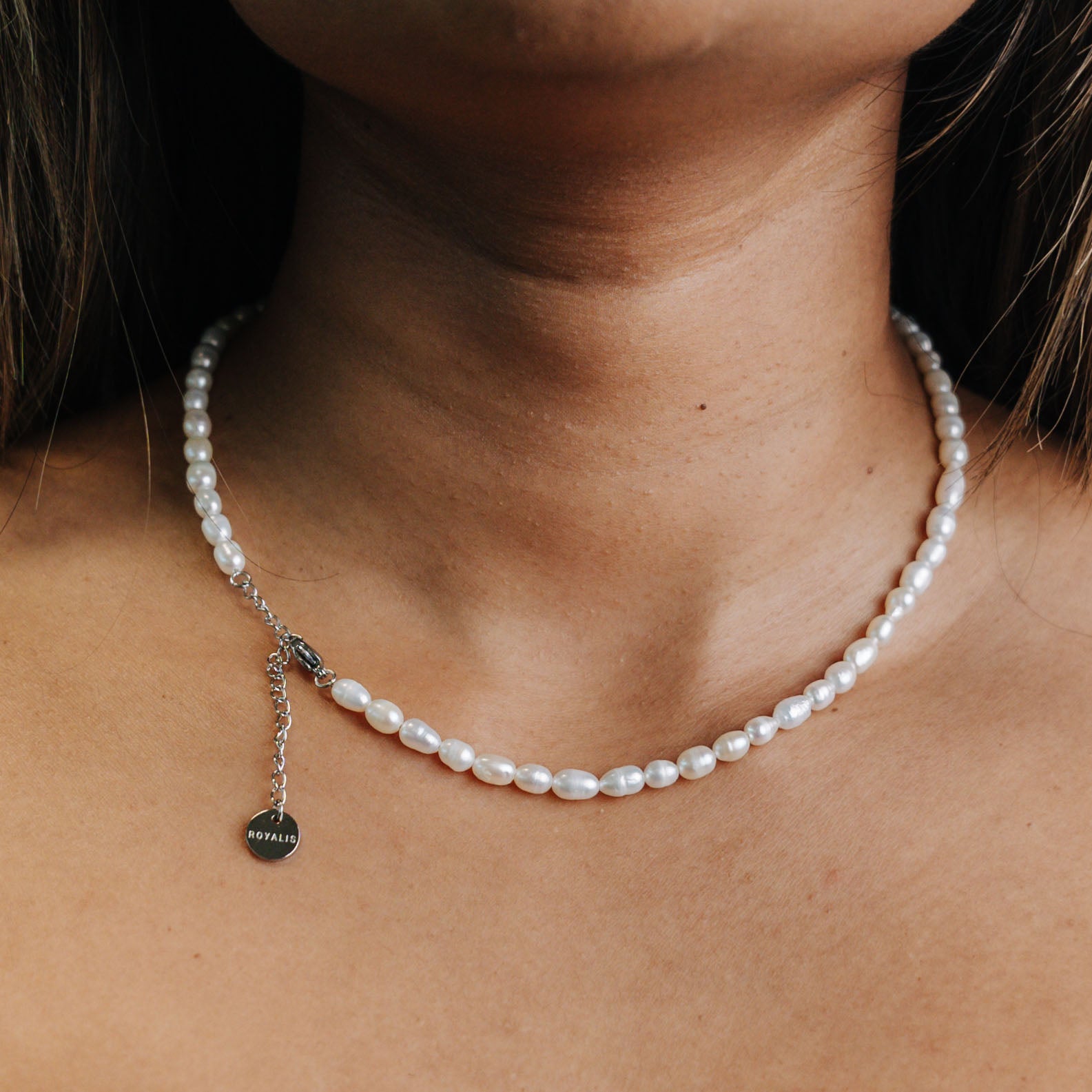 Freshwater Pearl Necklace (White Gold)