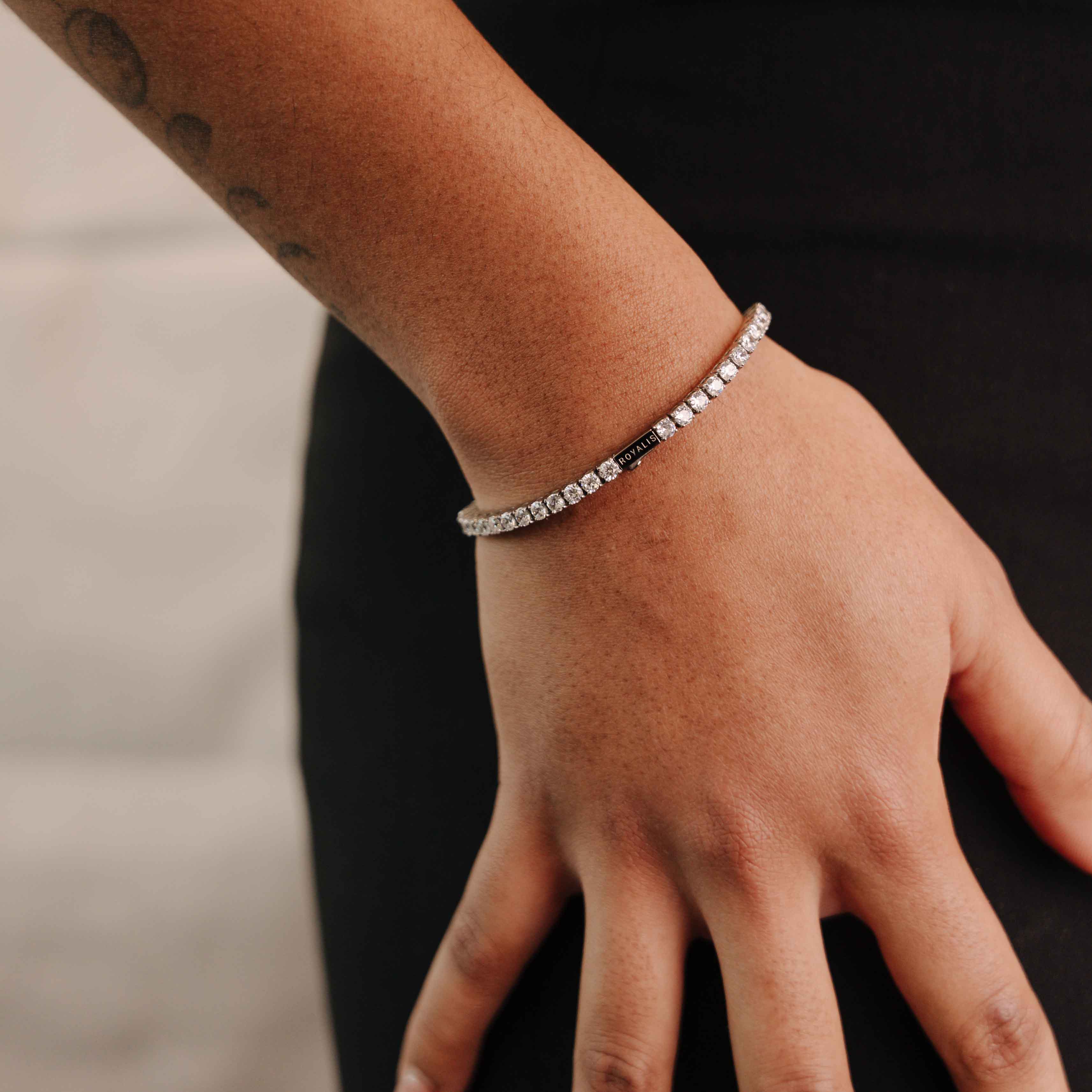 Women's Tennis Bracelet 3mm (White Gold)