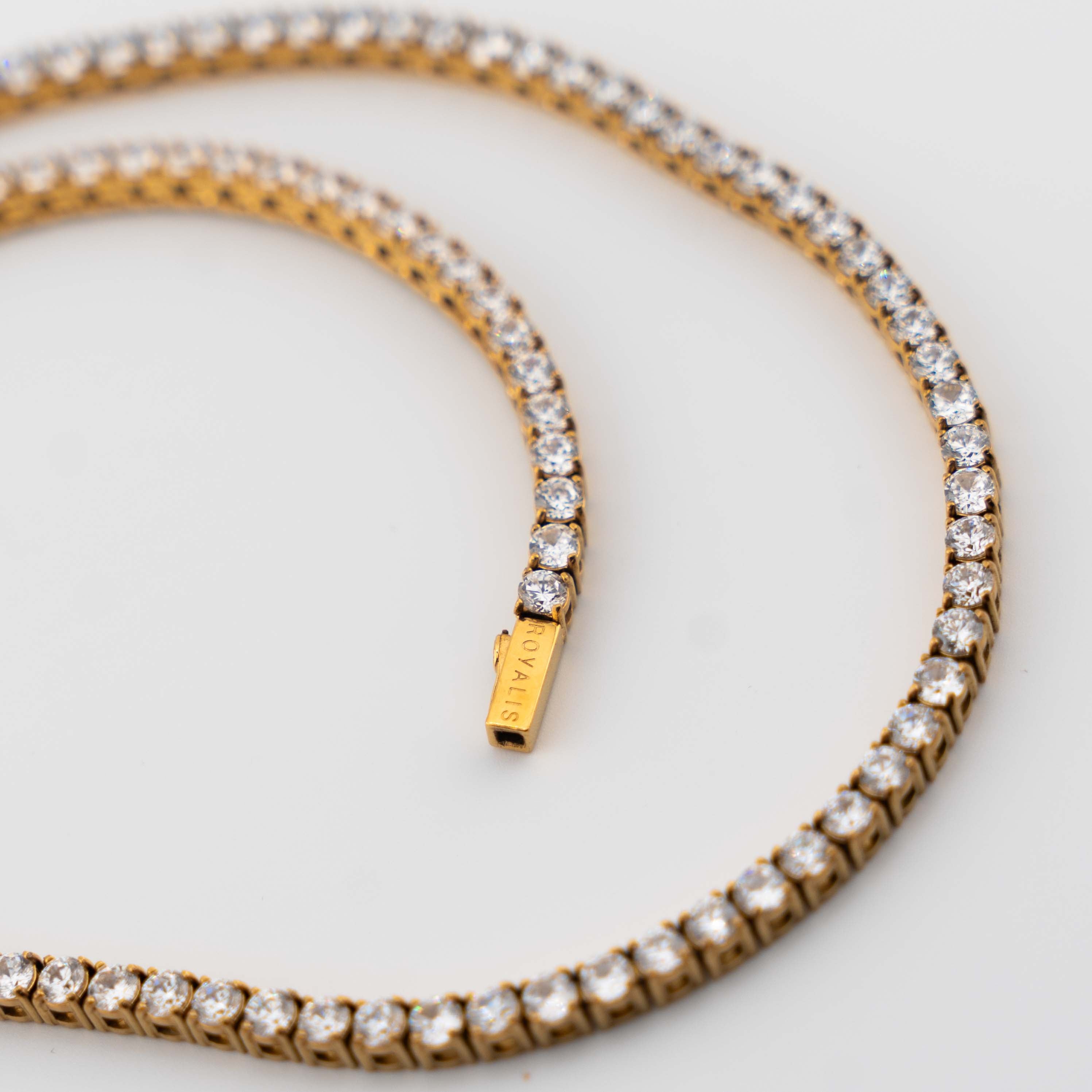 Women's Tennis Chain 3mm (Gold)