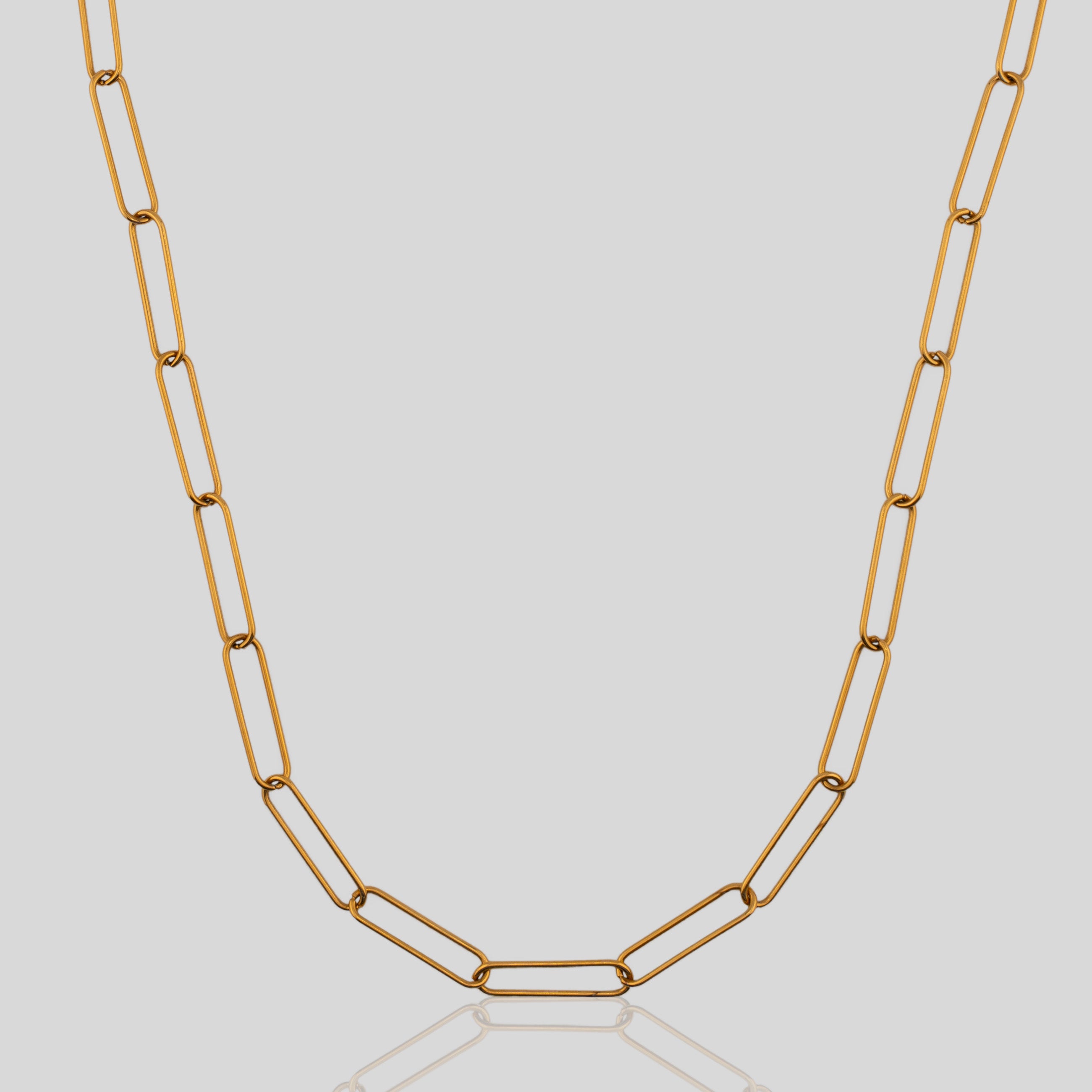 Women's Paperclip Chain (Gold)
