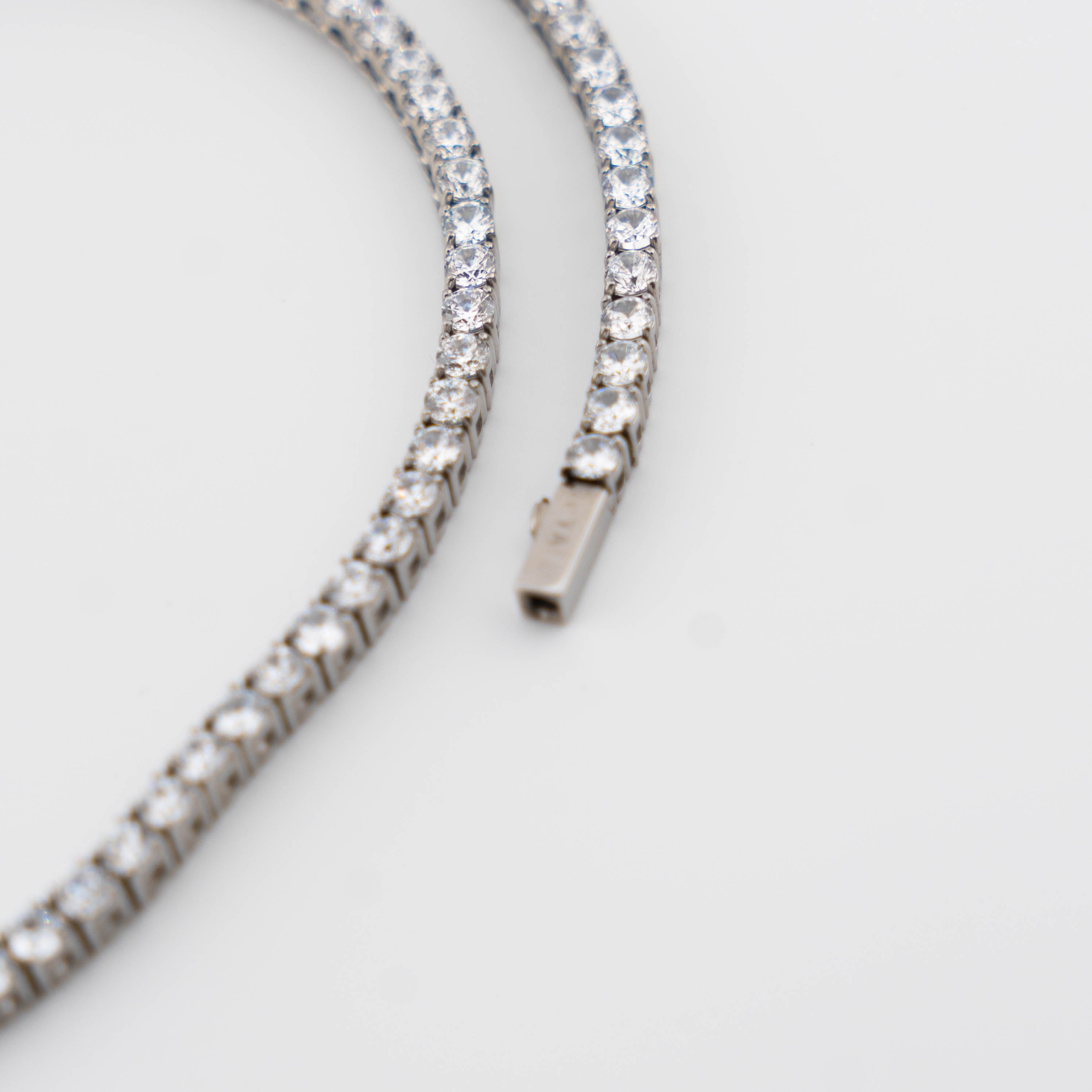 Women's Tennis Chain 5mm (White Gold)