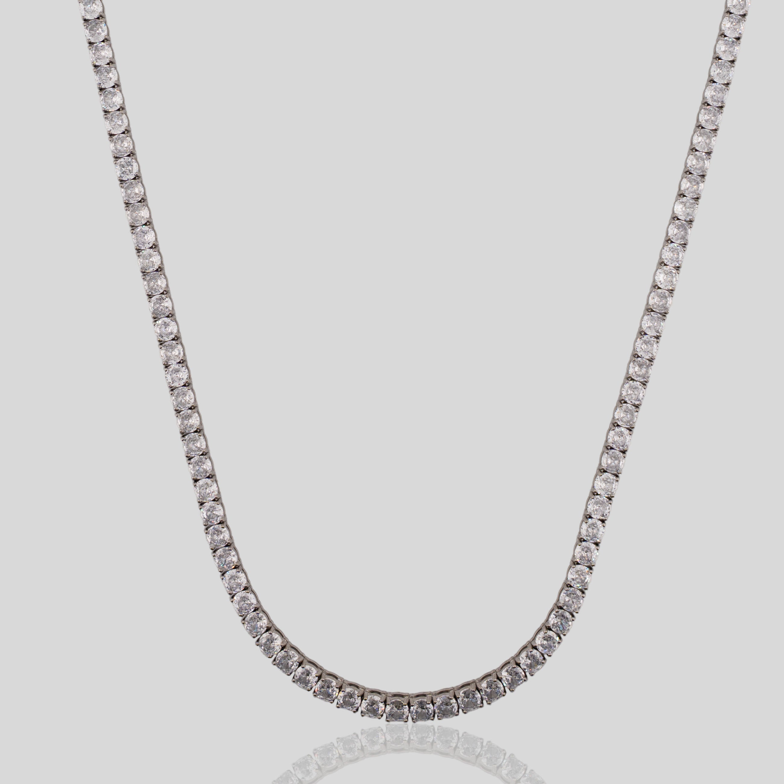 Women's Tennis Chain 5mm (White Gold)