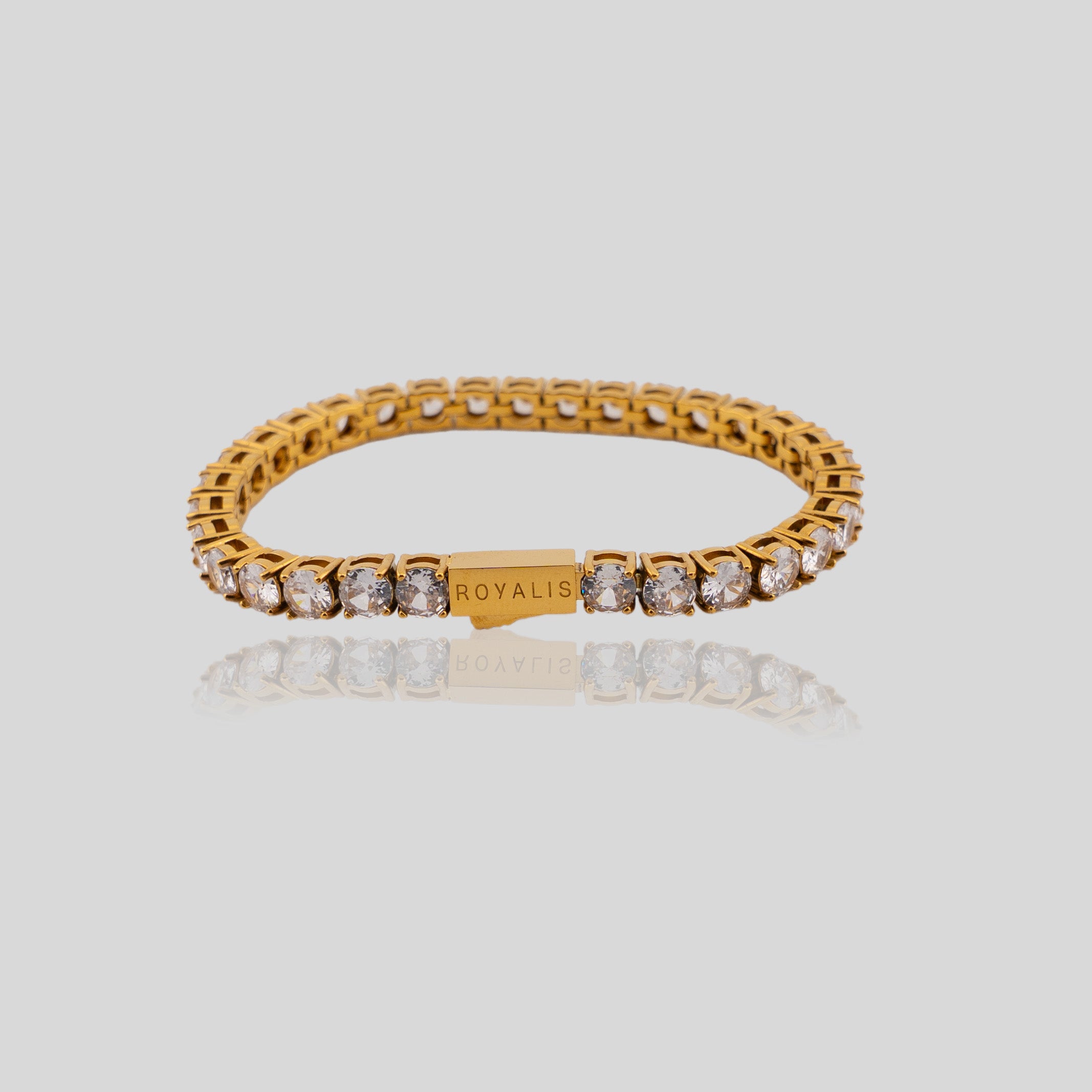 Women's Tennis Bracelet 5mm (Gold)