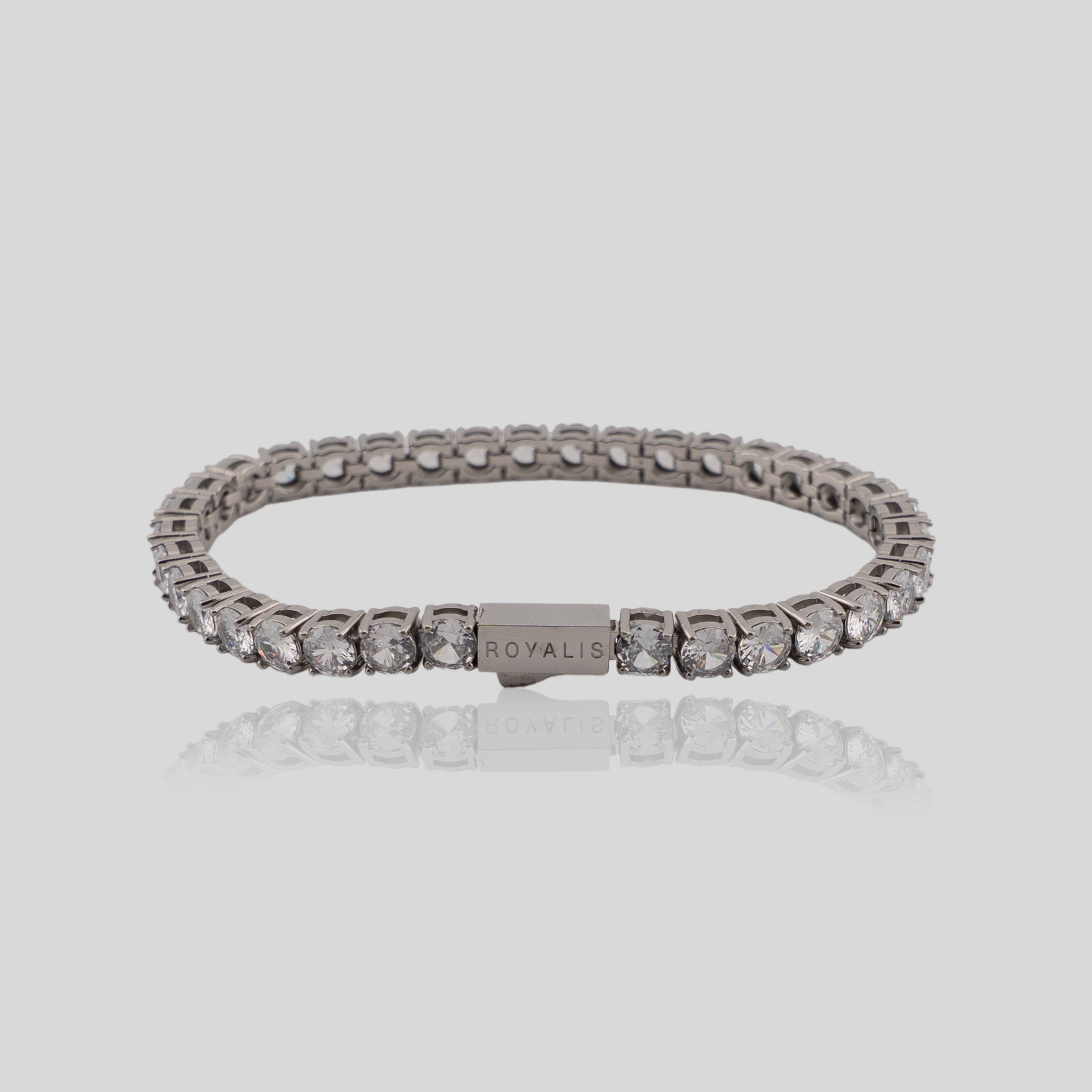 Women's Tennis Bracelet 5mm (White Gold)