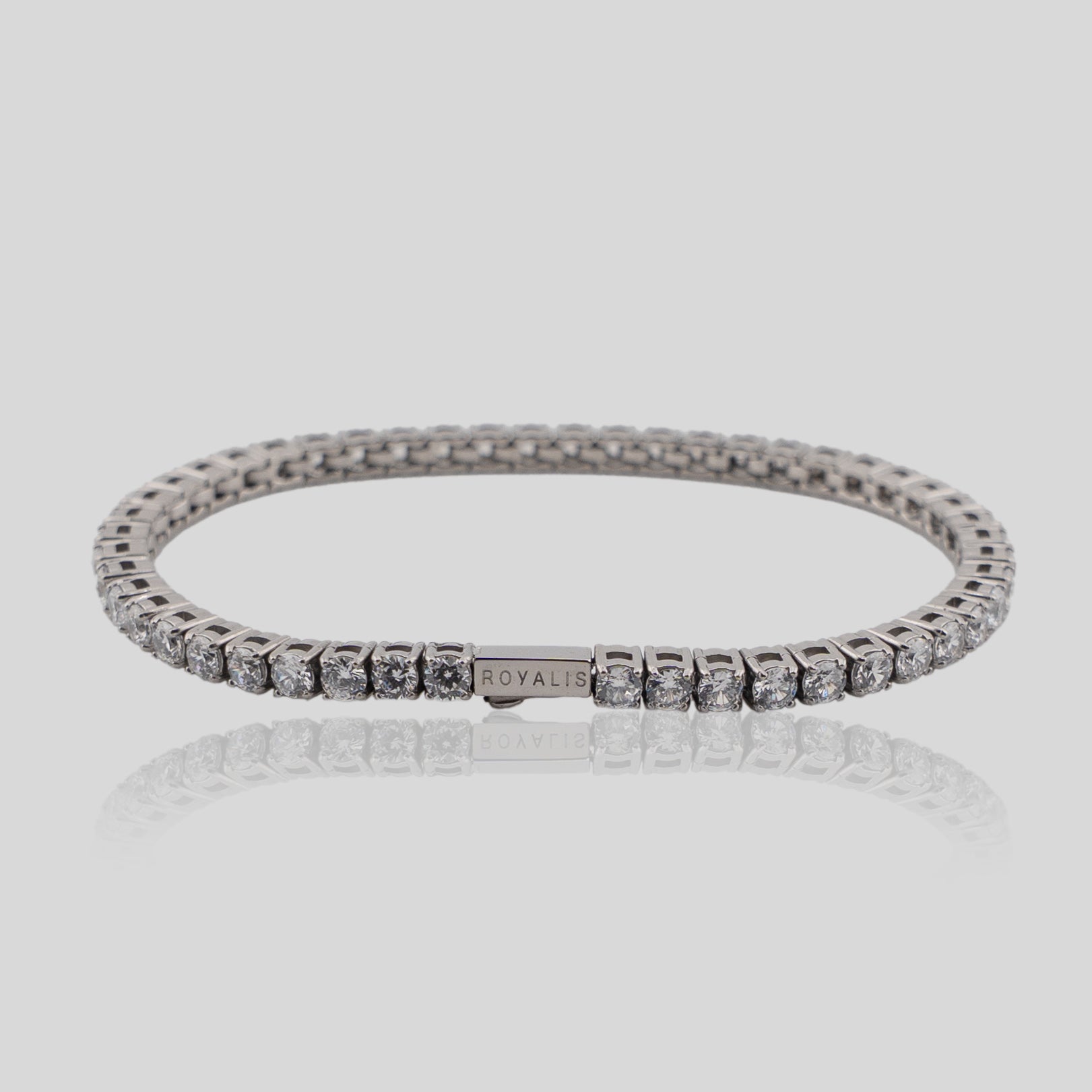 Women's Tennis Bracelet 3mm (White Gold)
