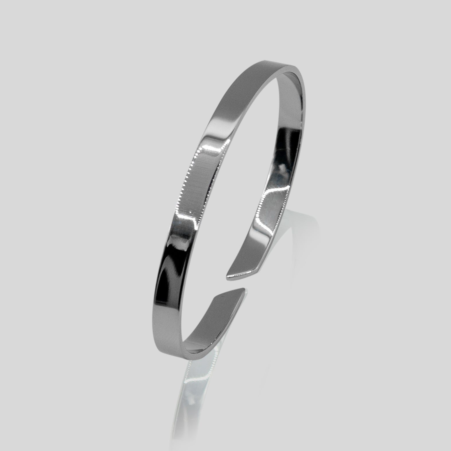 Plain Jane Bangle (White Gold) 5mm