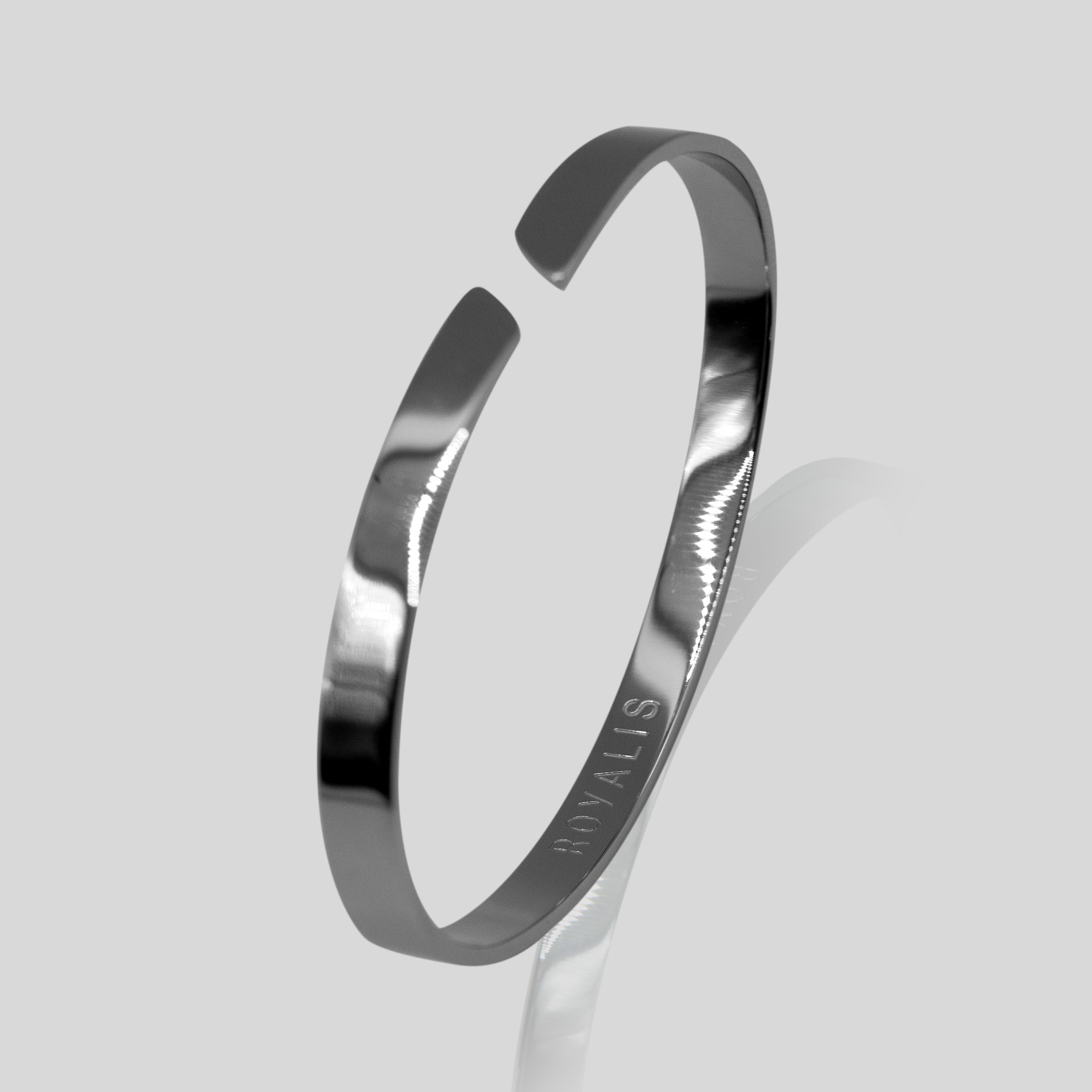 Plain Jane Bangle (White Gold) 5mm