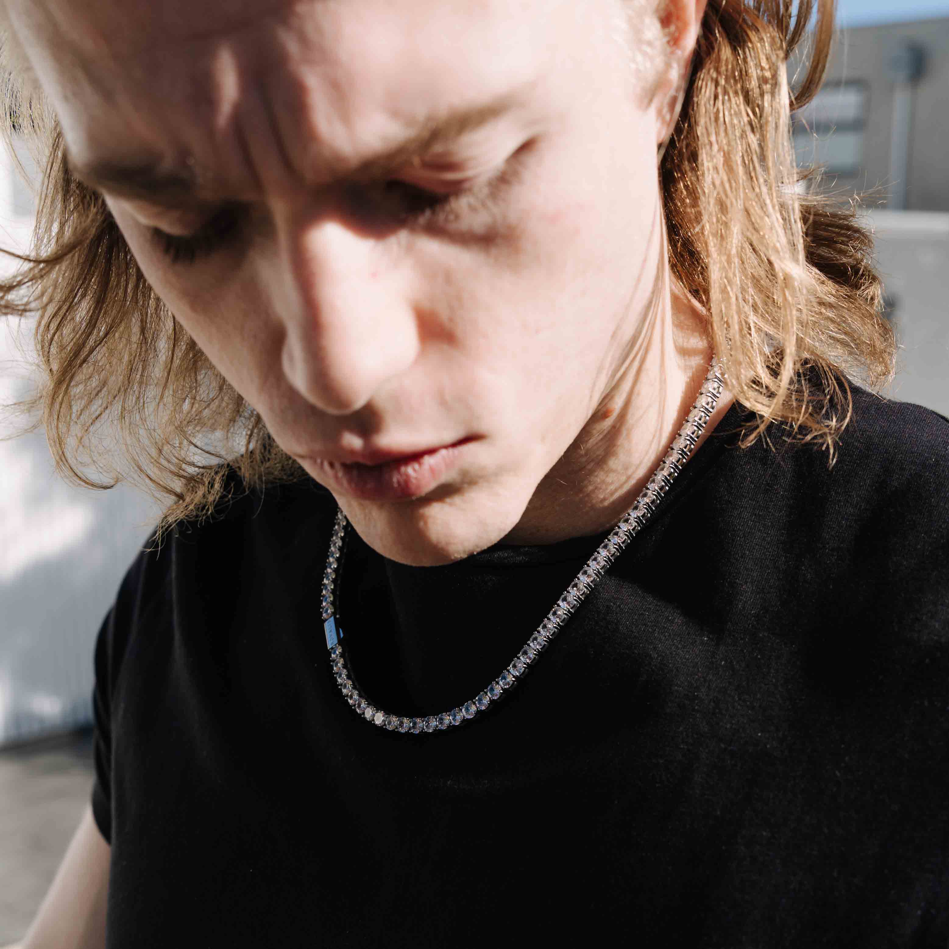 Tennis chain (White Gold) 5mm