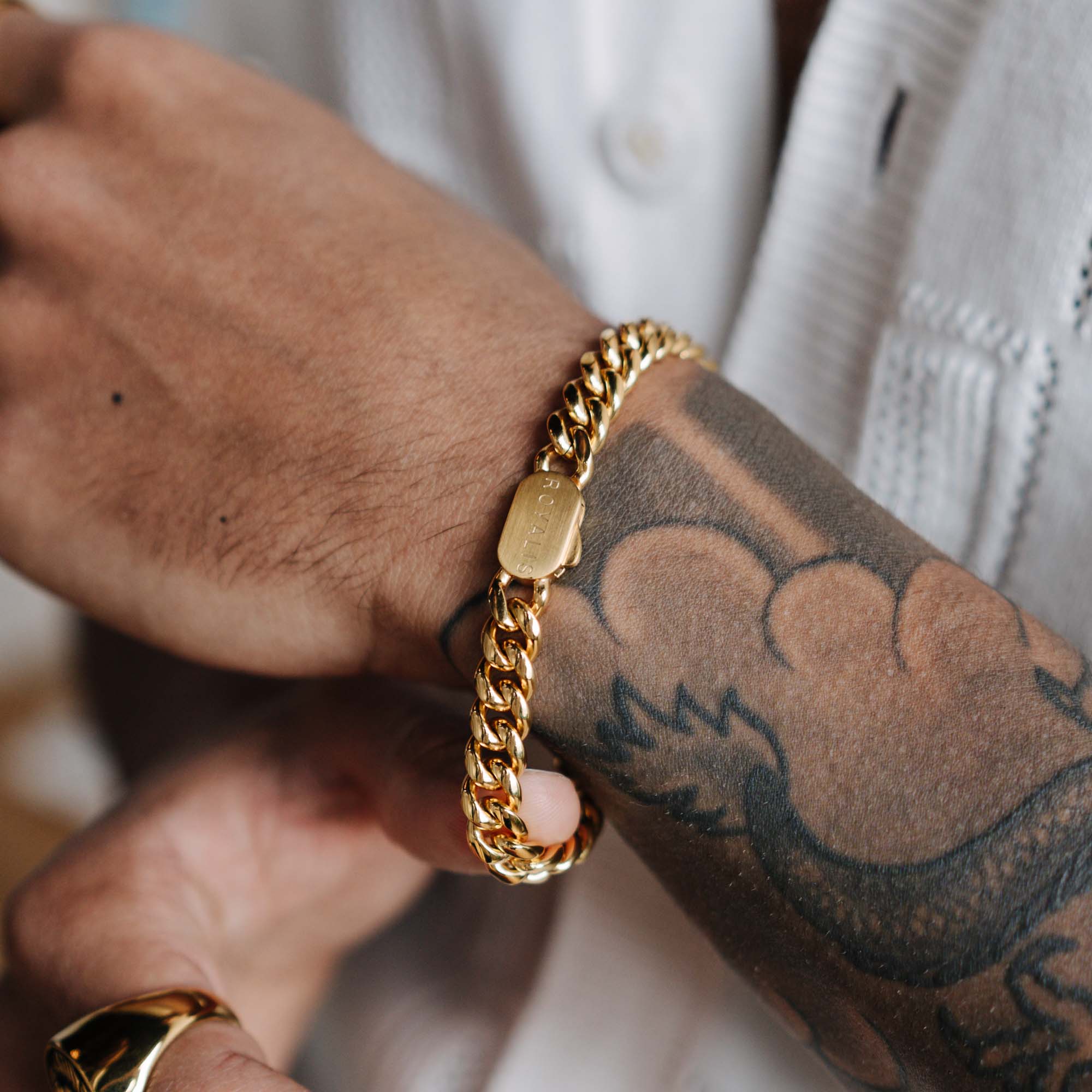 Cuban Bracelet (Gold) 8mm