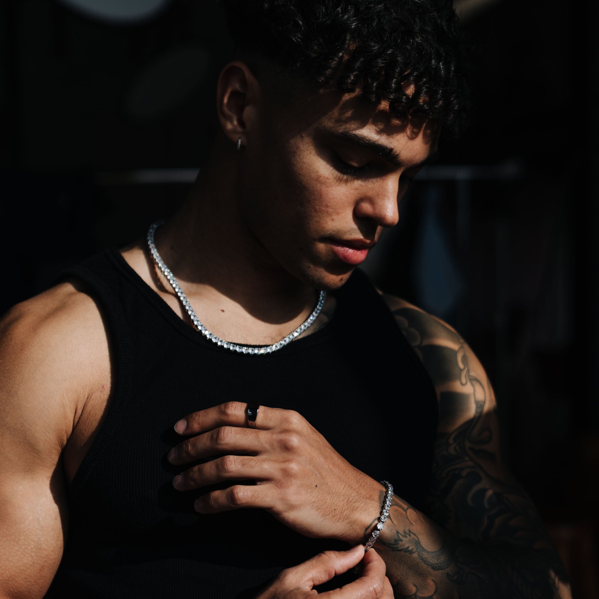 Tennis Set (White Gold) 5mm Set