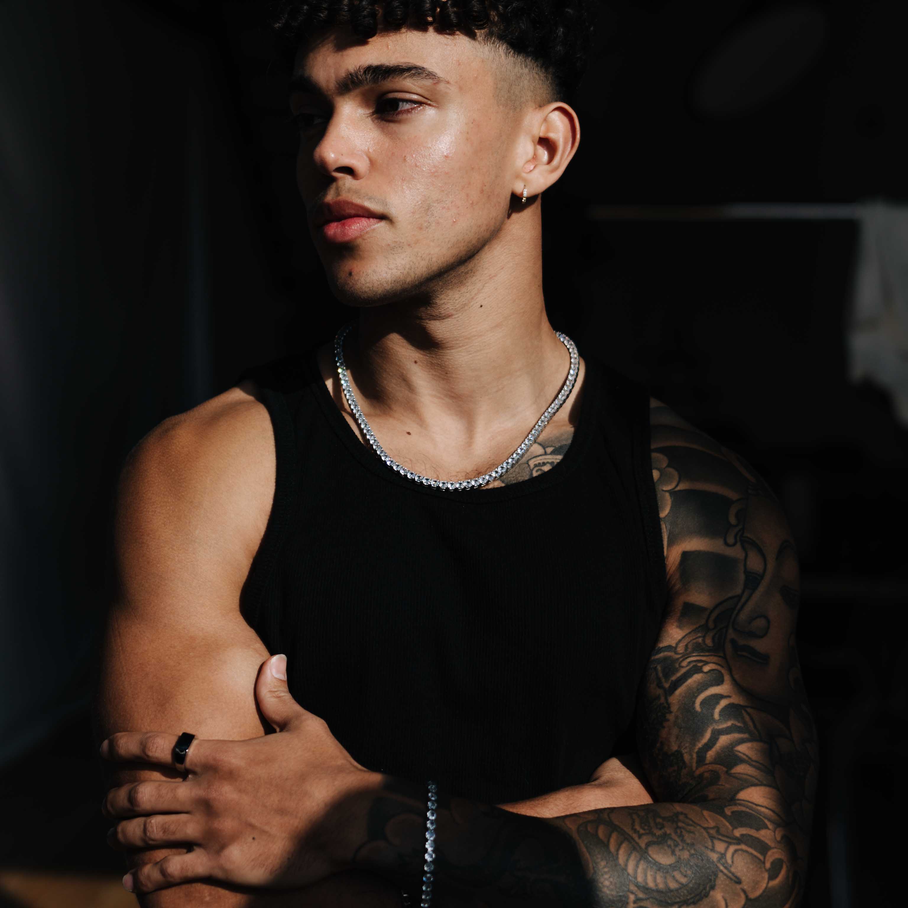 Tennis Set (White Gold) 5mm Set