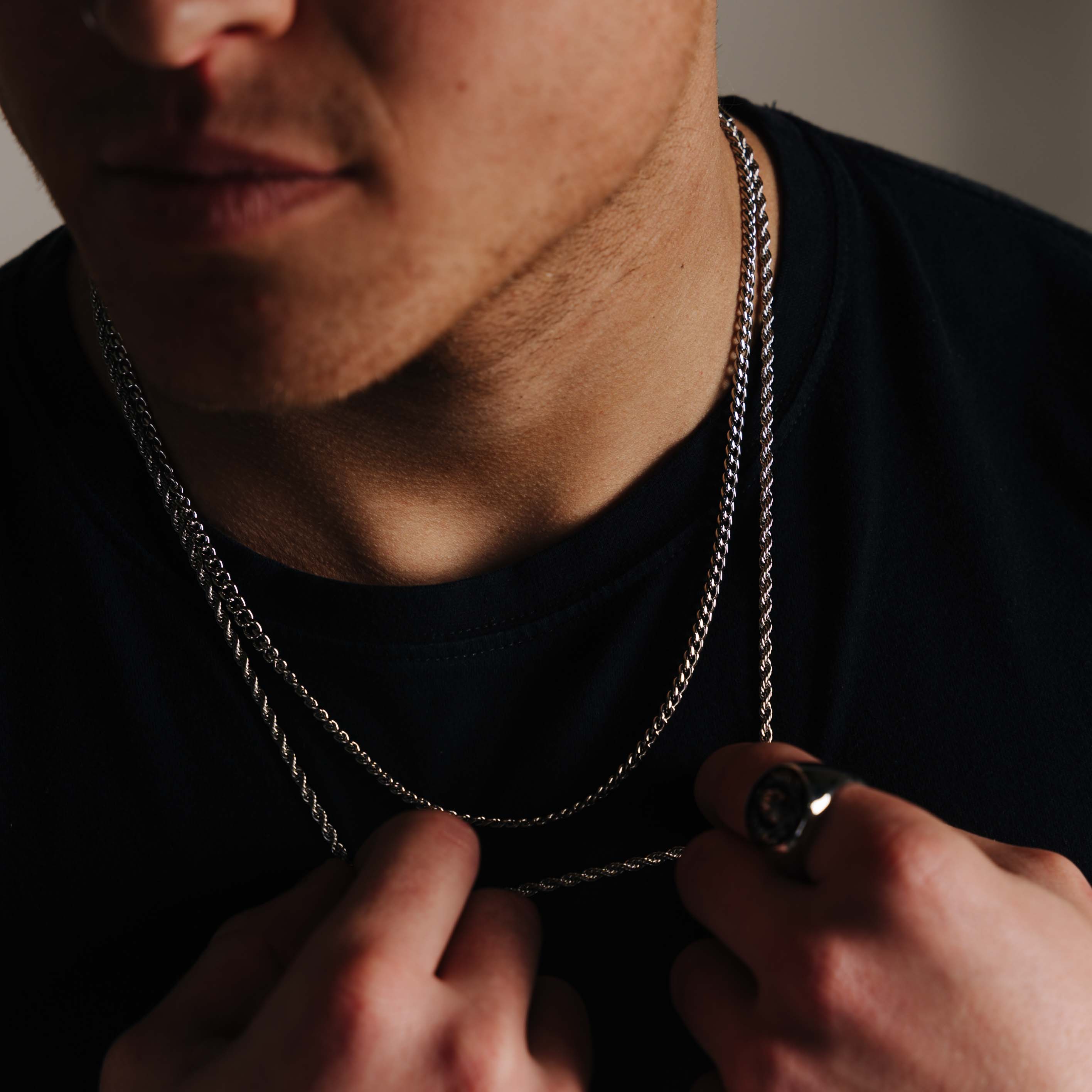 Rope Chain (White Gold) 3mm