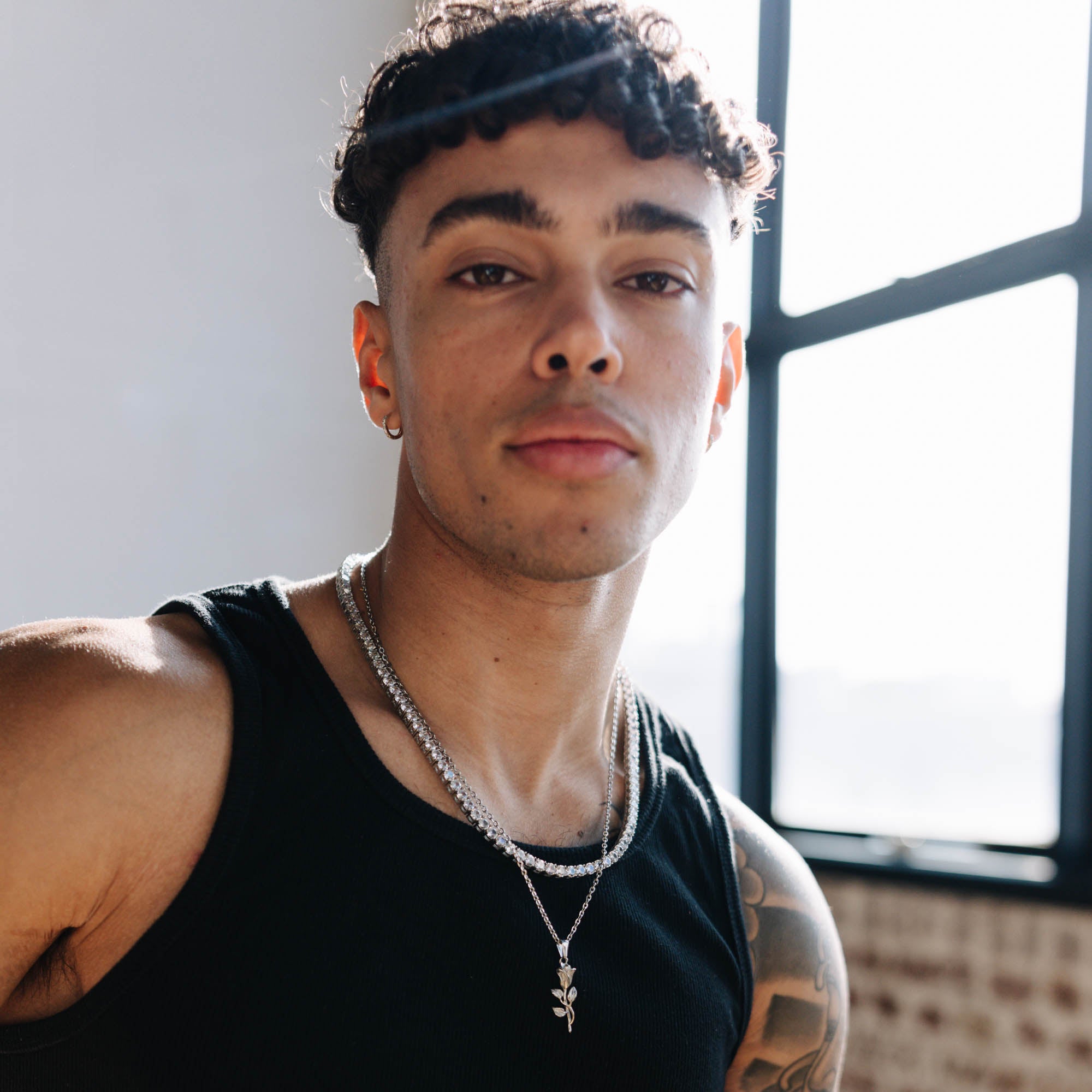 Tennis chain (White Gold) 5mm