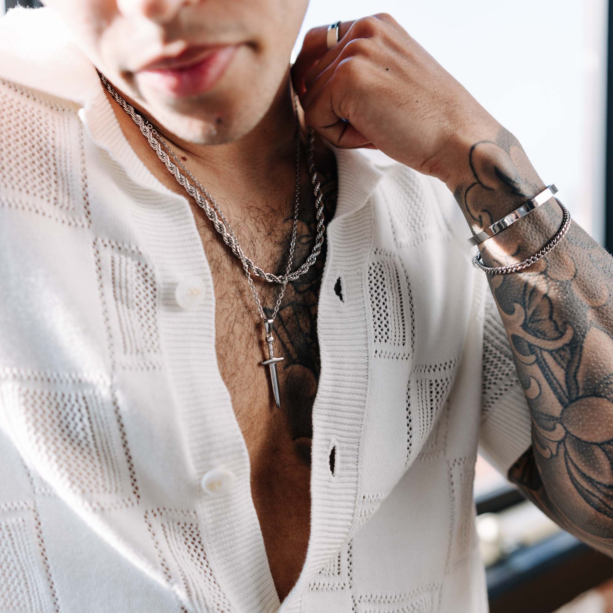 Plain Jane Bangle (White Gold) 5mm