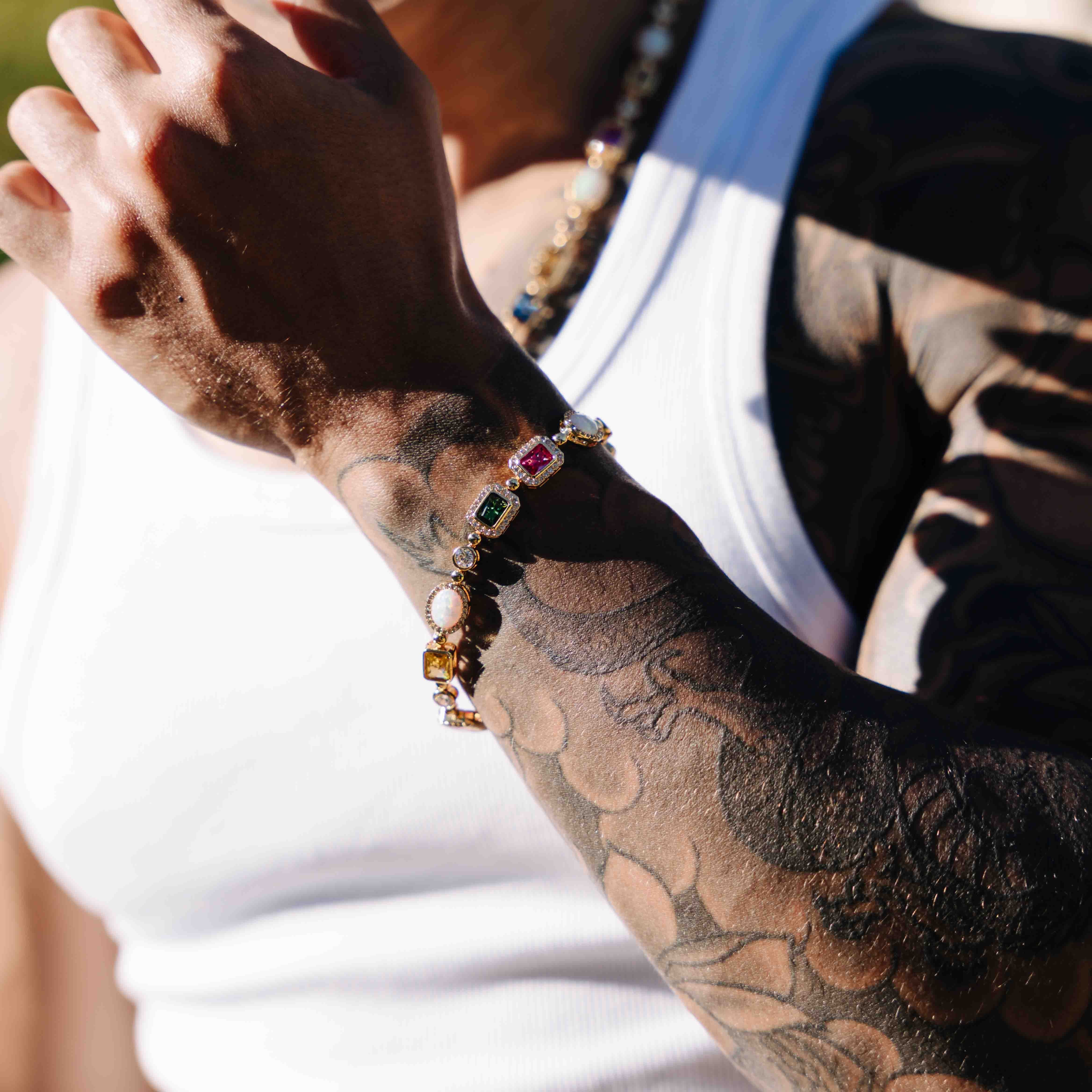 Gemstone Bracelet (Gold)