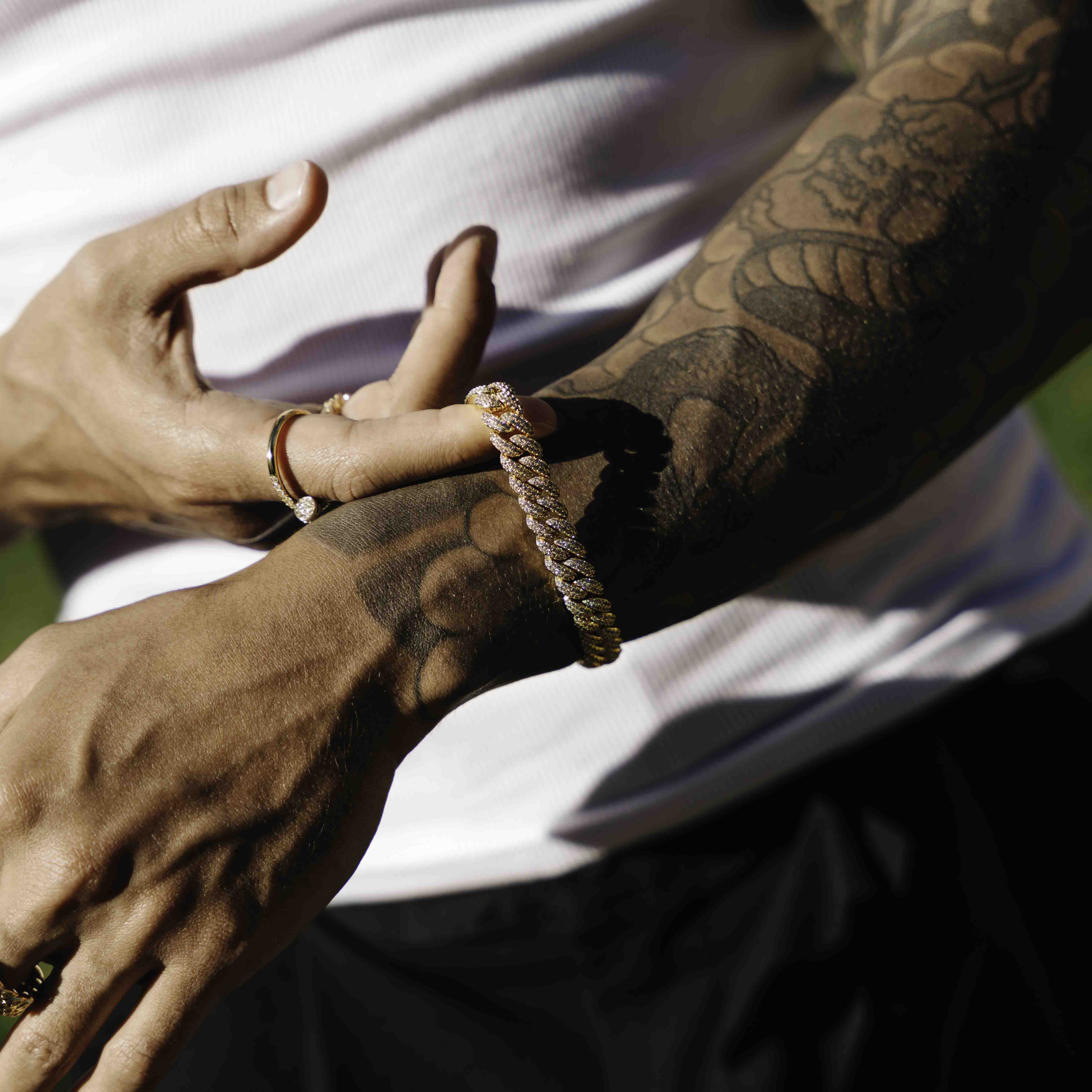 Iced Cuban Set 8mm (Gold)