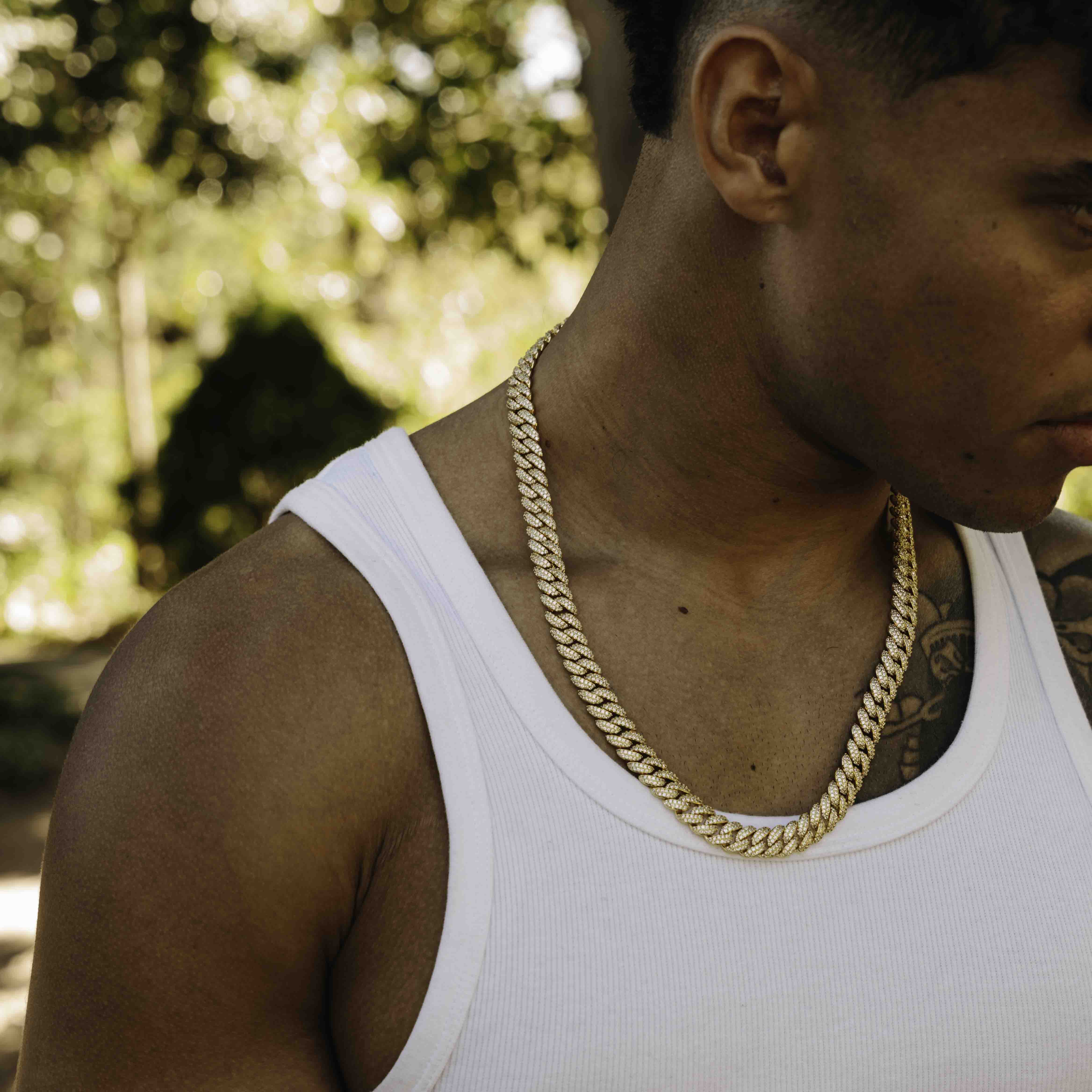 Iced Cuban Set 8mm (Gold)