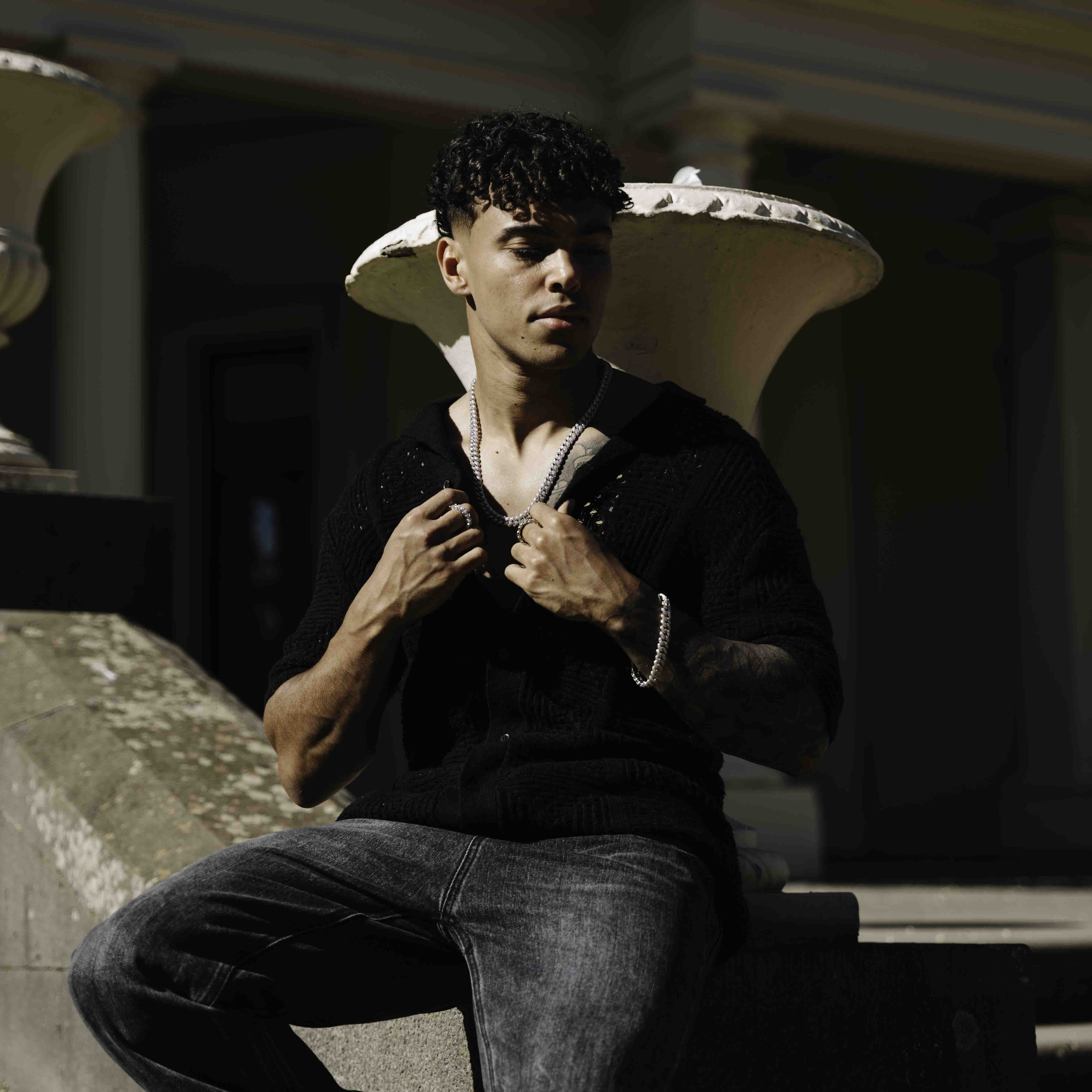 Iced Cuban Set 8mm (White Gold)