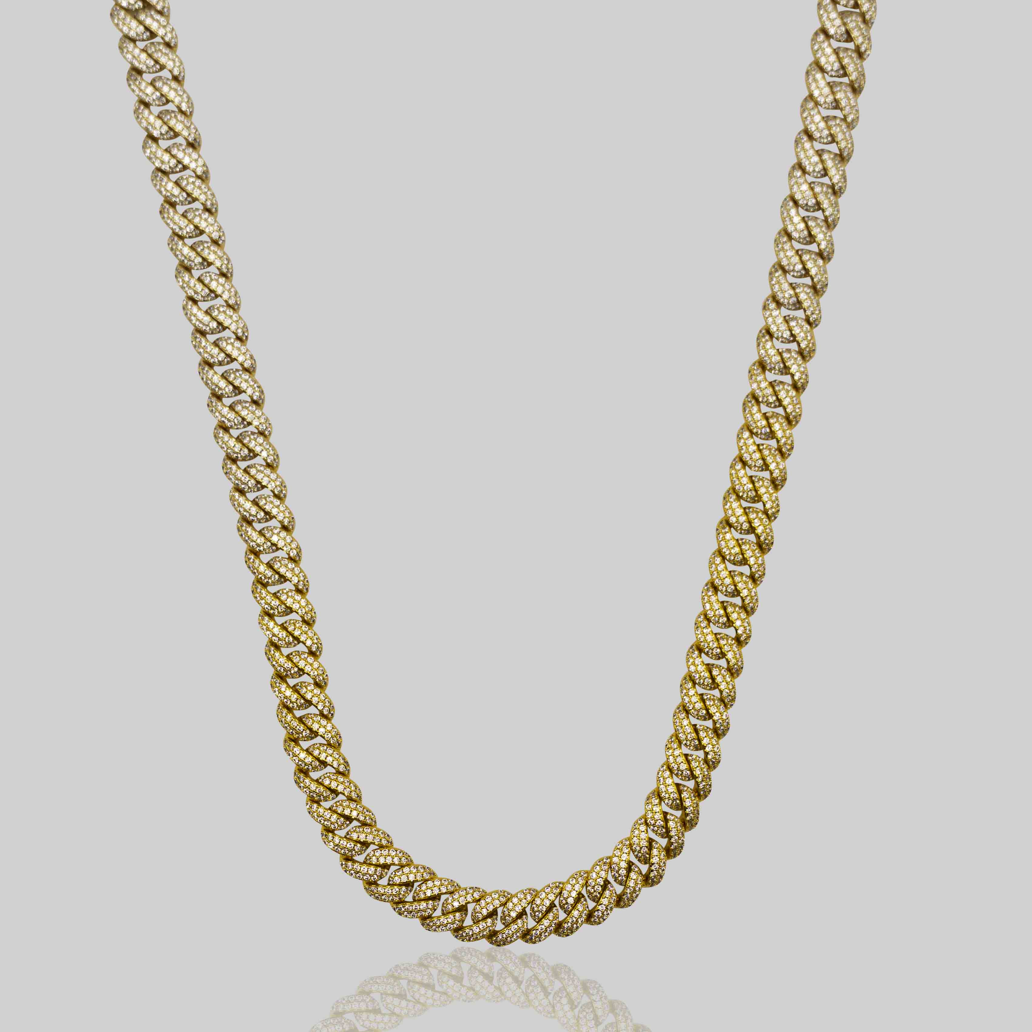 Iced Cuban Chain 8mm (Gold)