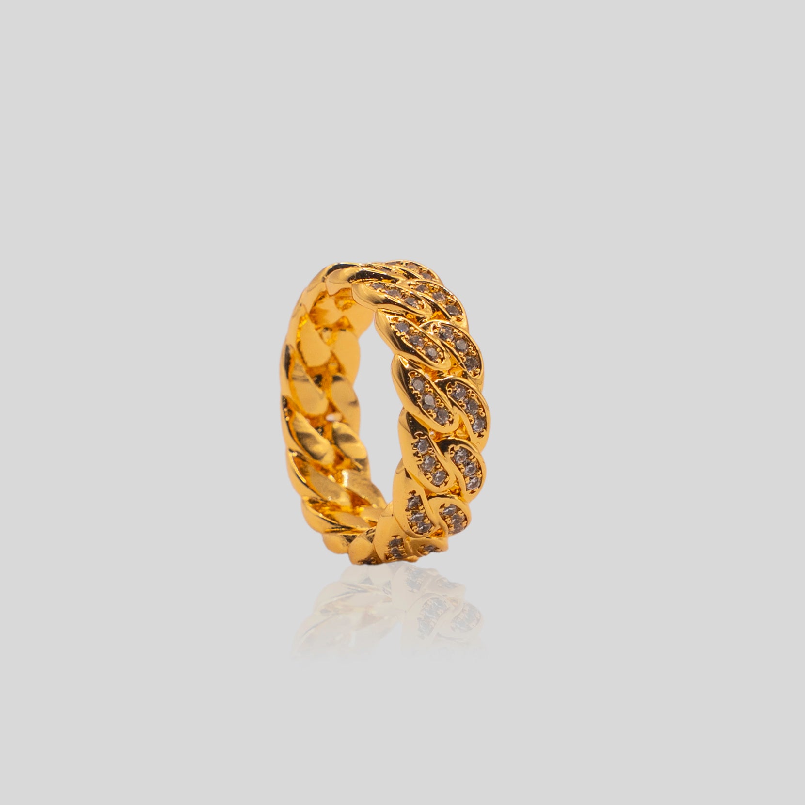 Iced Cuban Ring (Gold)