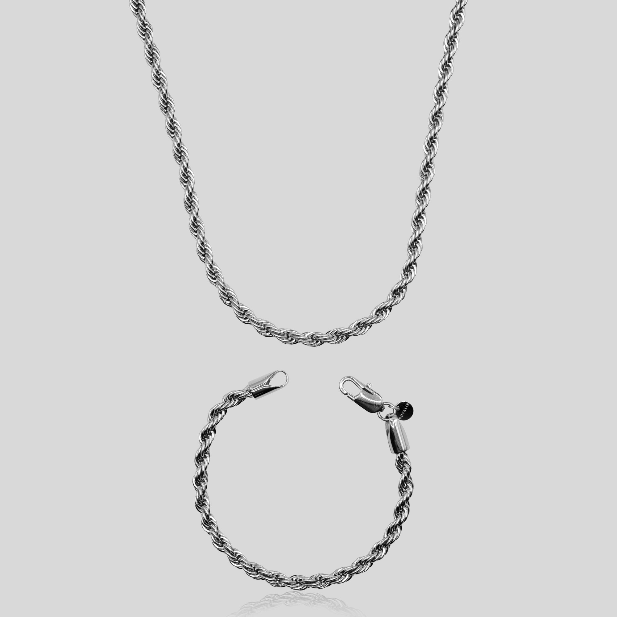 Rope Set (white gold) 5mm Set