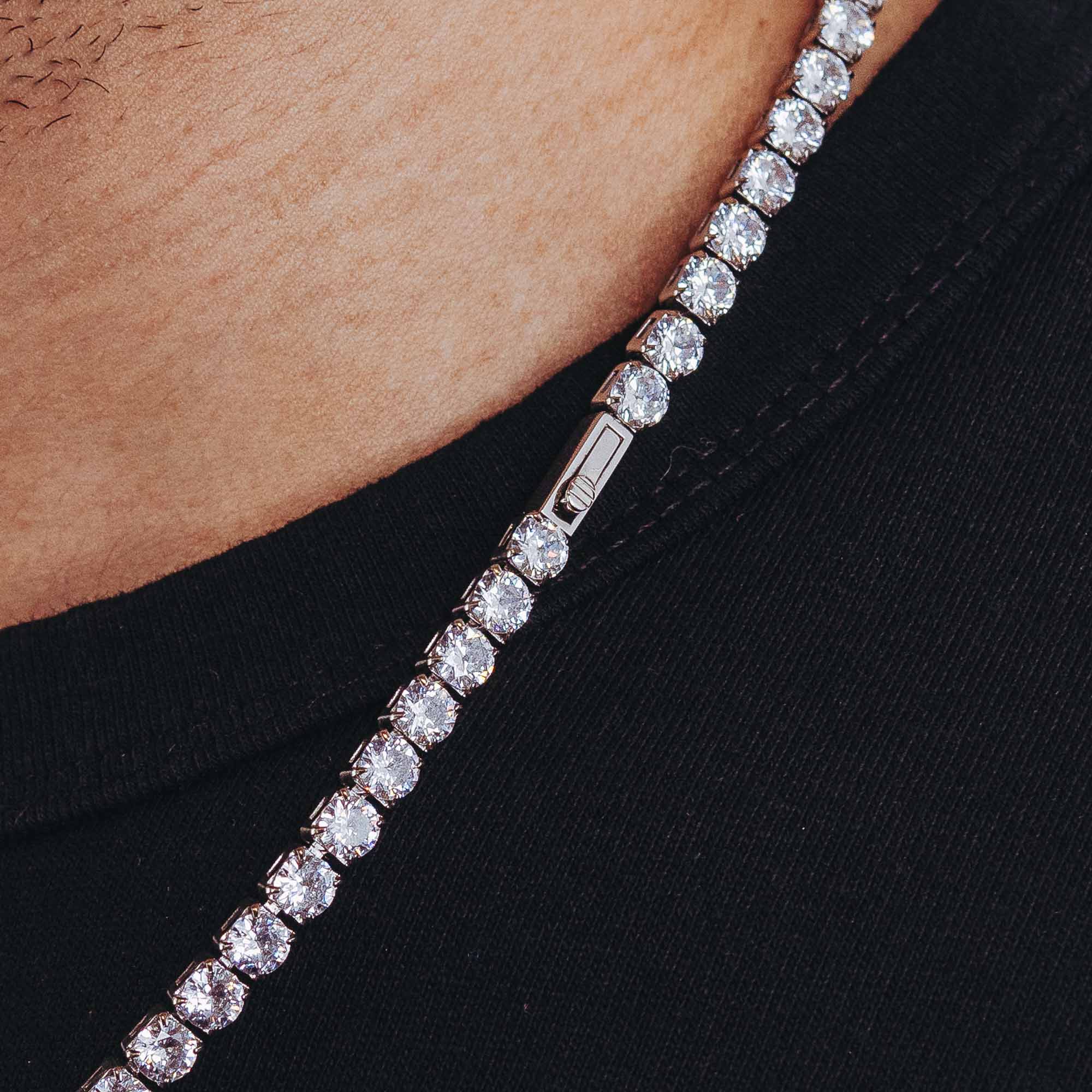 Tennis Set (White Gold) 5mm Set