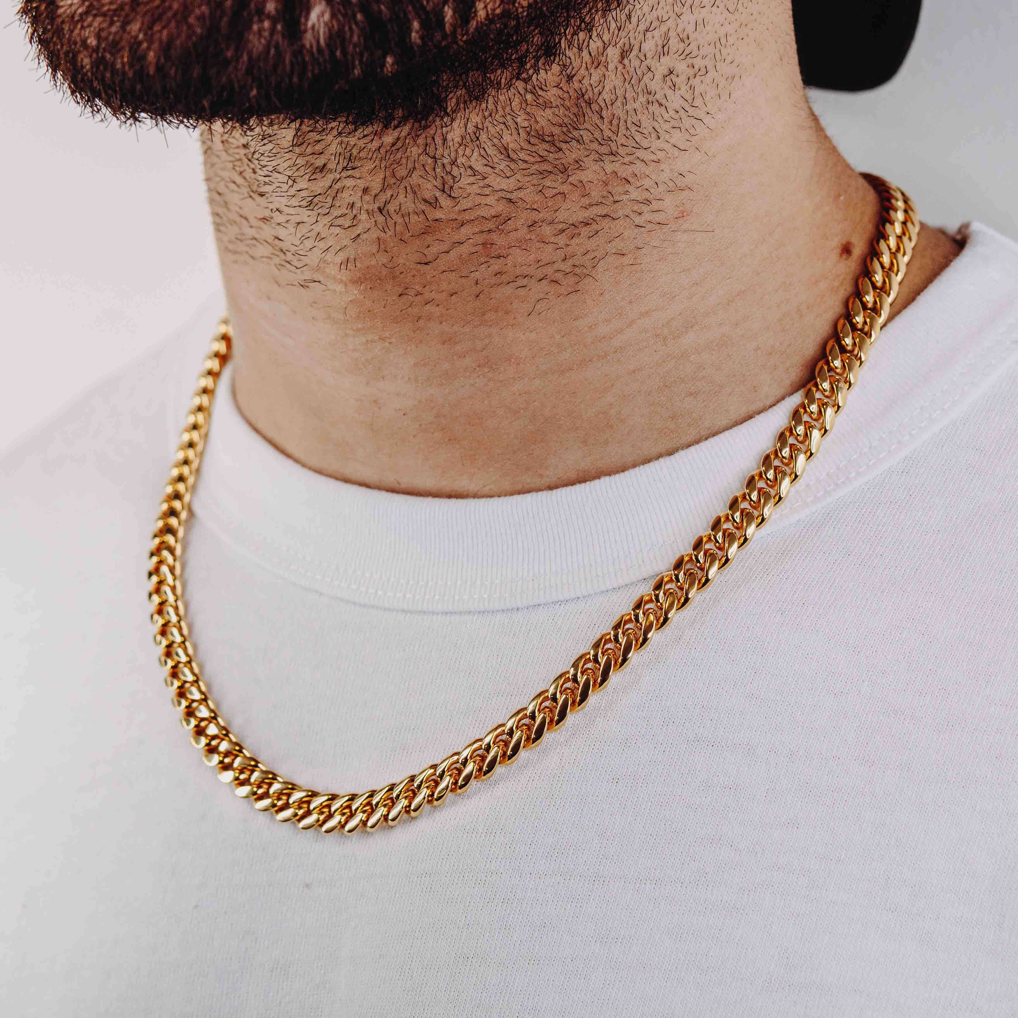 Cuban Chain (Gold) 8mm Set