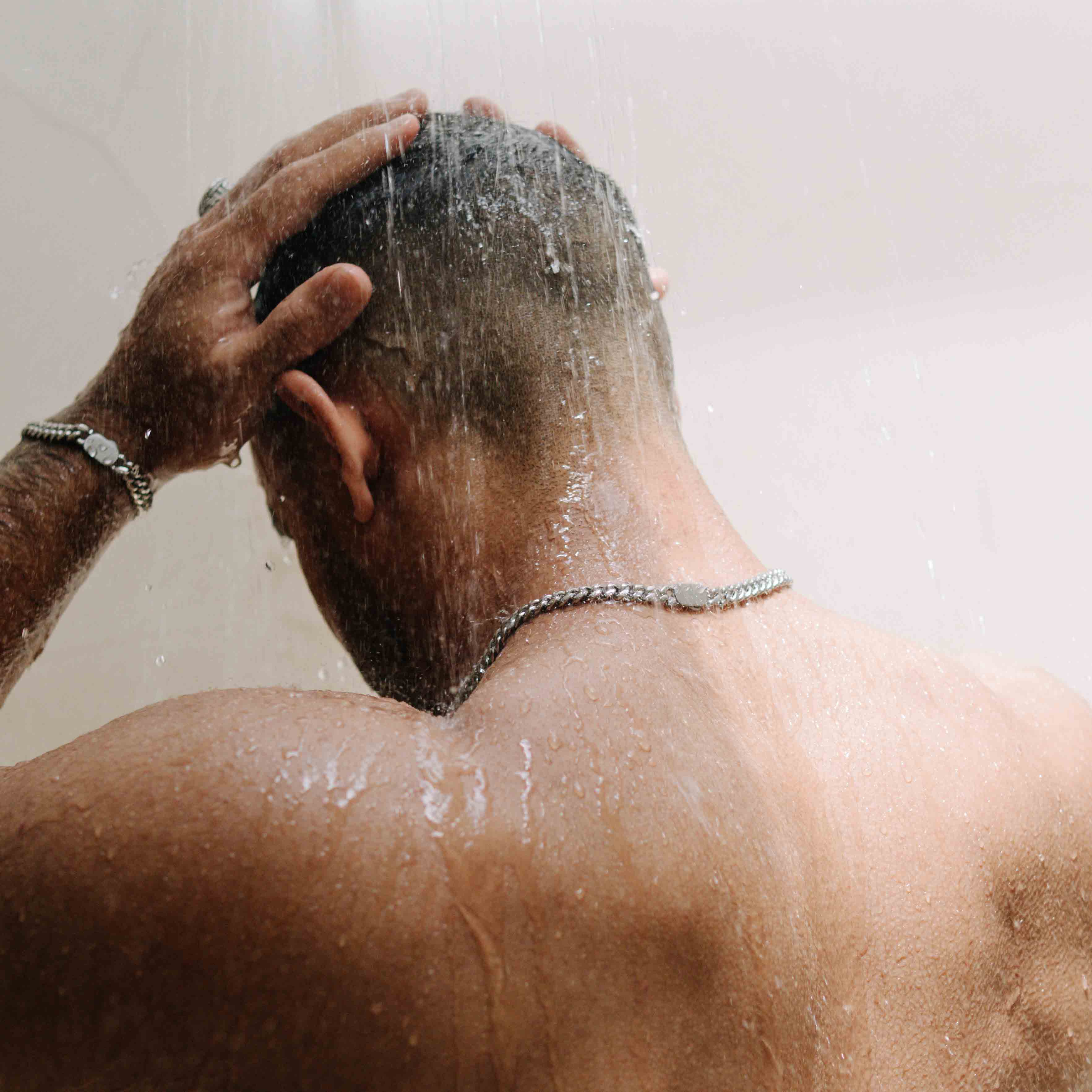 Cuban Chain (White Gold) 8mm Set