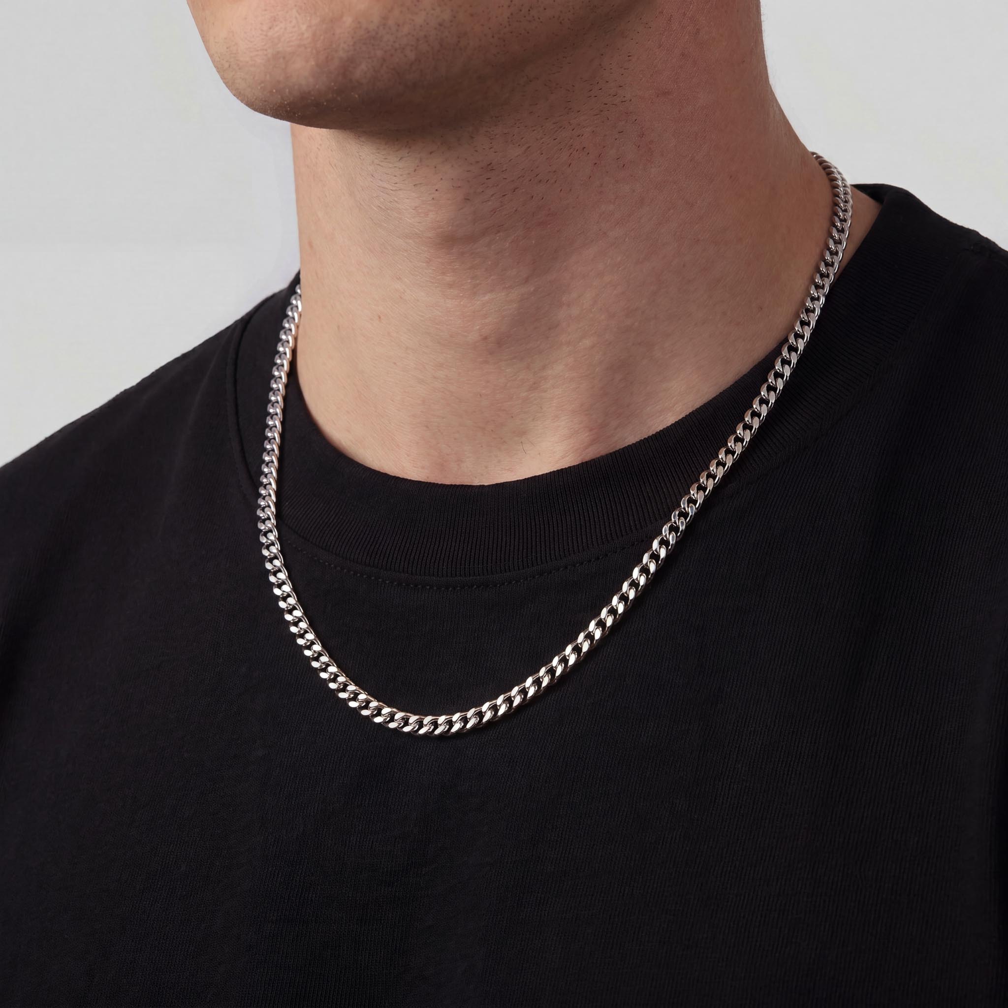 Cuban Chain (White Gold) 4mm