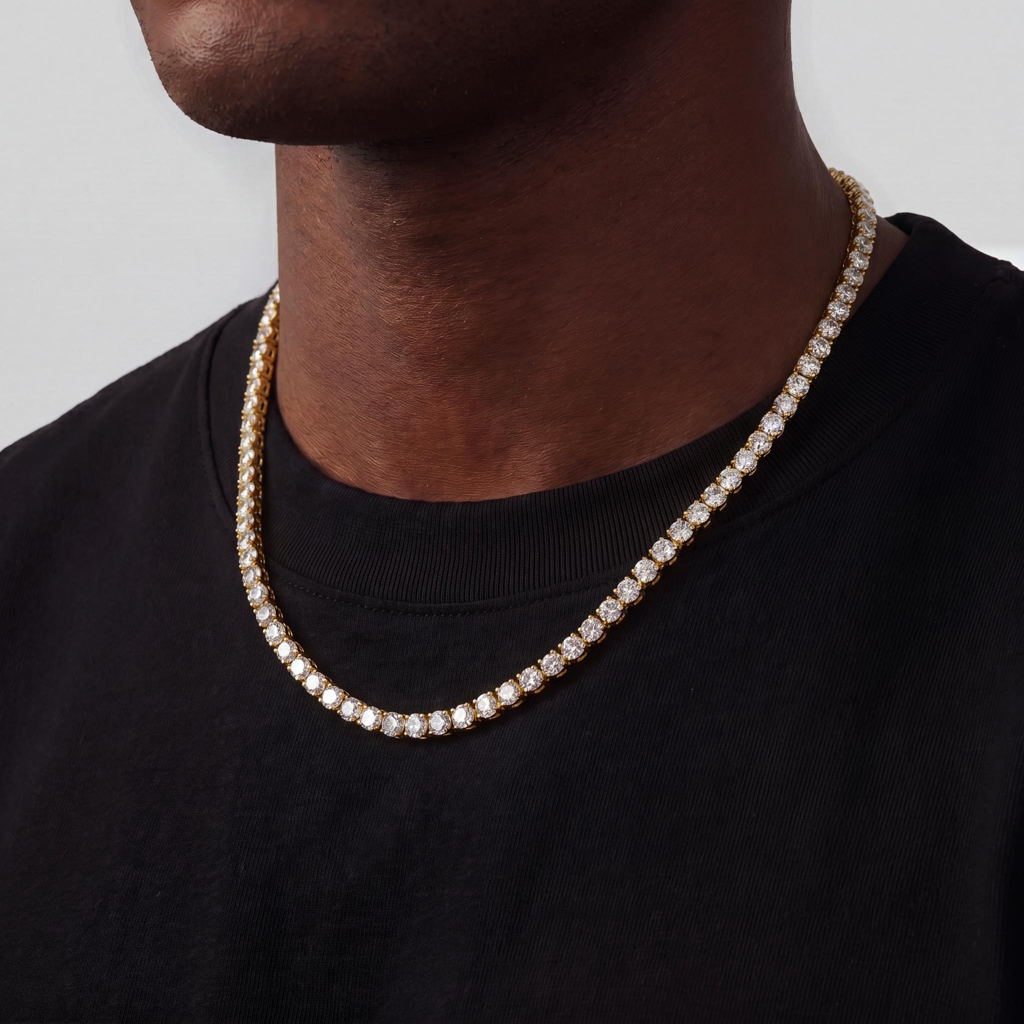 Tennis chain (Gold) 5mm