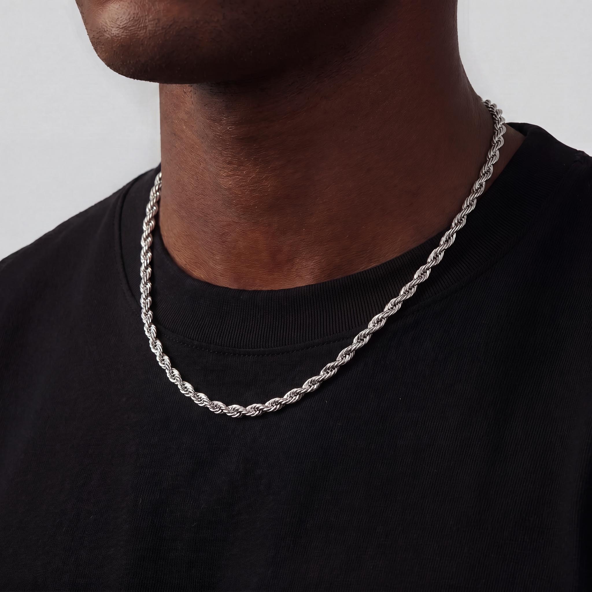 Rope Chain (White Gold) 5mm