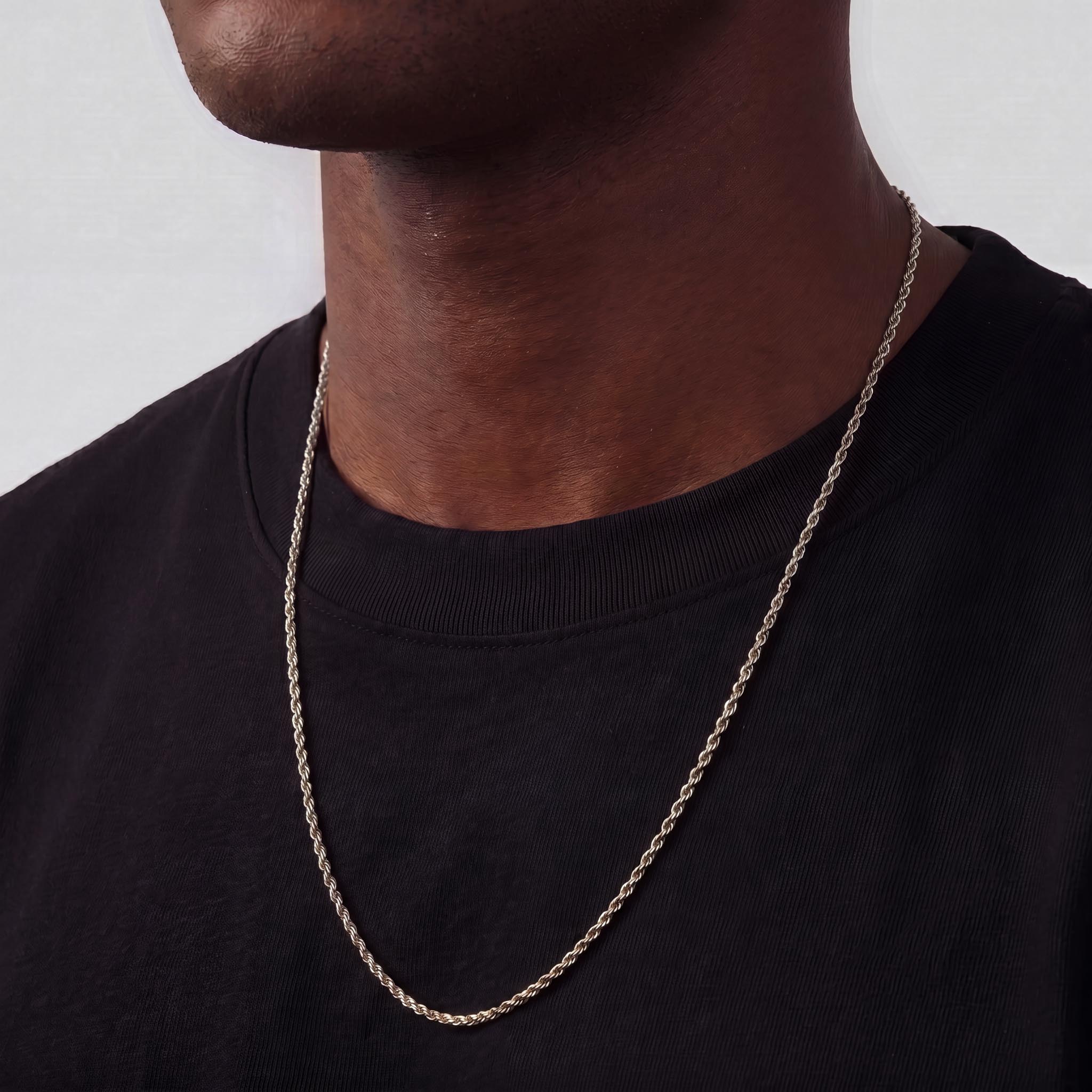 Rope Chain (White Gold) 3mm
