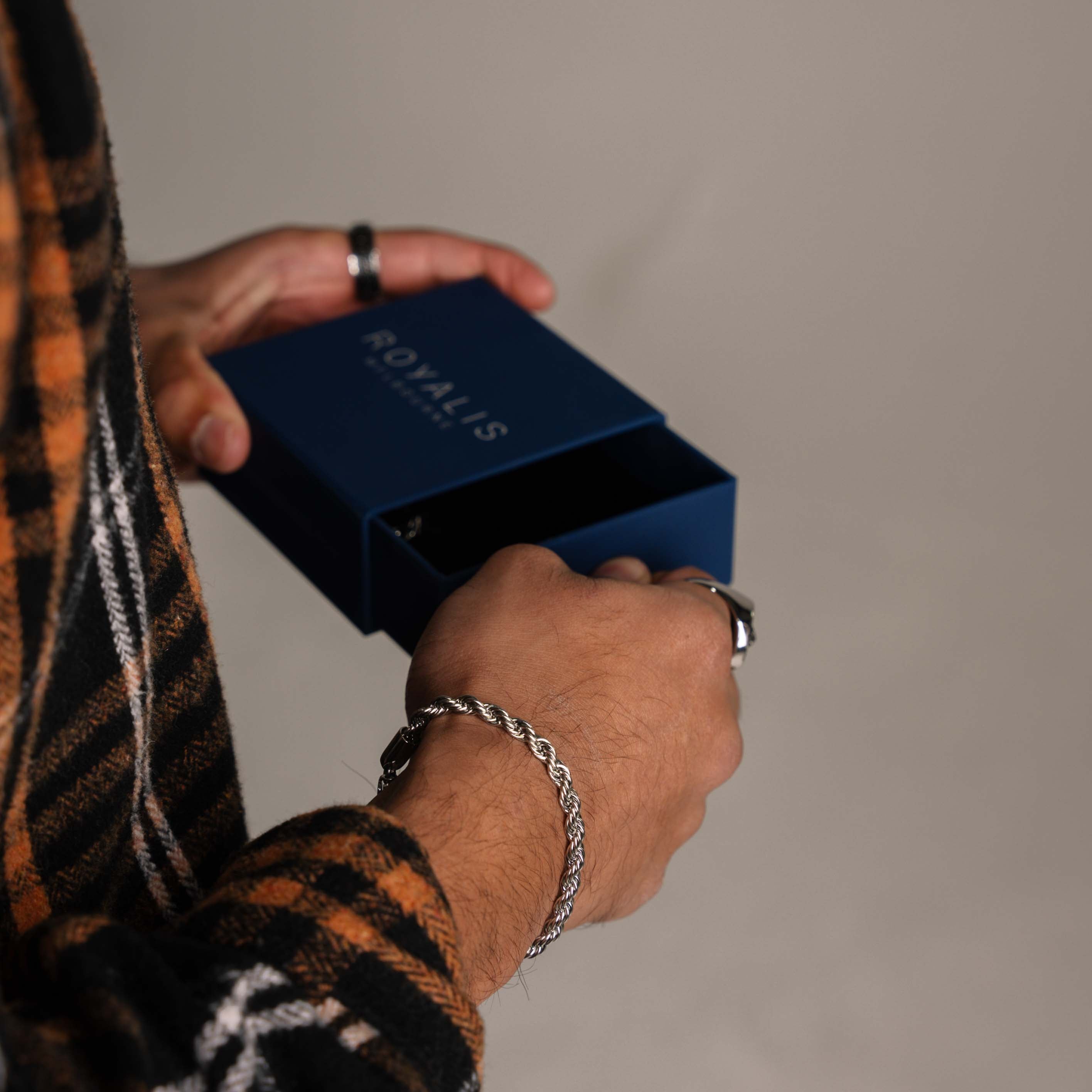 Rope Bracelet (White Gold) 5mm