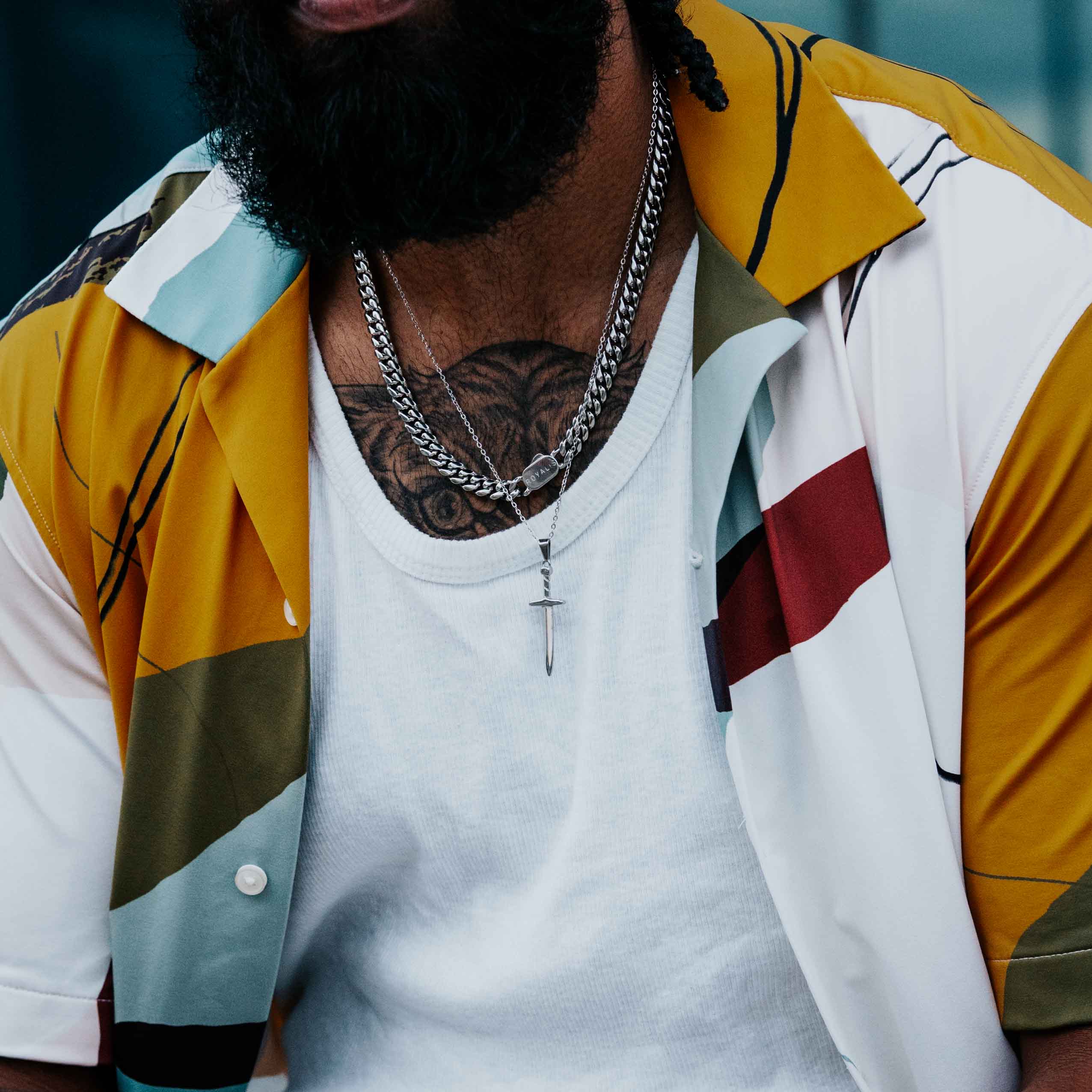 Cuban Chain (White Gold) 8mm